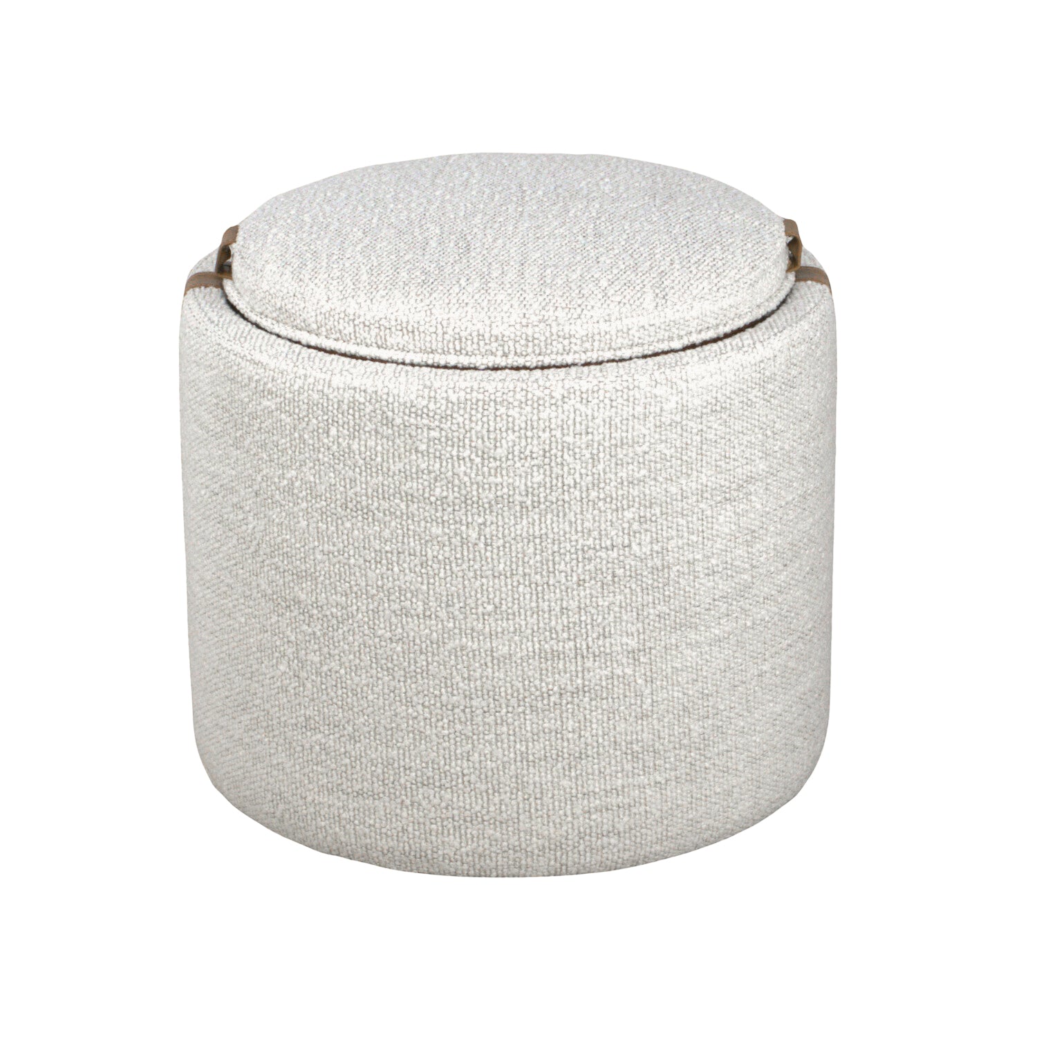 Charlestown Storage Ottoman with Pearl Boucle Fabric - Stylish Footrest, Bench Seat & Hidden Storage for Living Room, Bedroom or Entryway