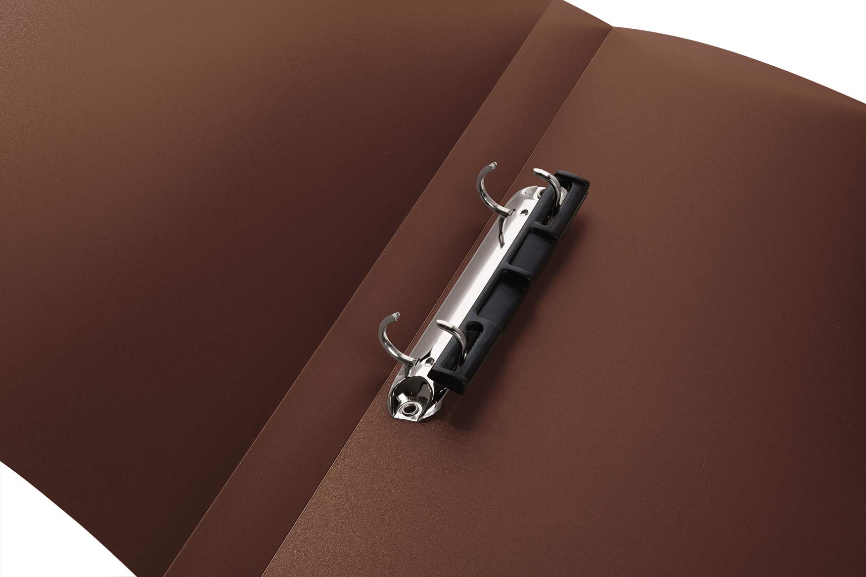 HERMA 19169 A4 Translucent Brown Ring Binders - Pack of 60 Slim 2-Ring Plastic Folders (25mm Wide) with Hold-Down Holder - Durable School & Office Supplies for Students, Boys & Girls - Perfect for Organizing Notes, Documents & Homework