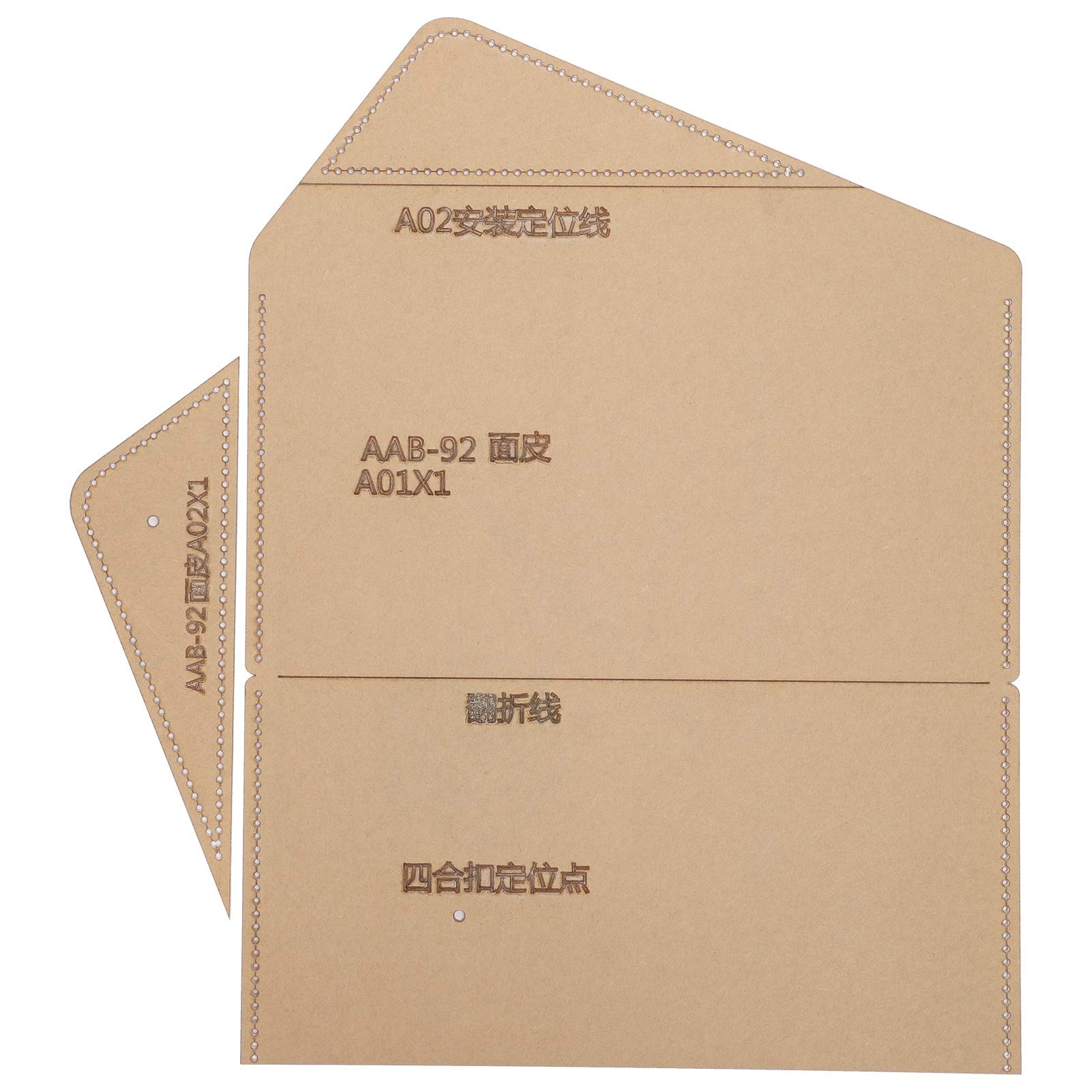 2Pcs Acrylic Handbag Template Set - DIY Leather Craft Stencil for Ladies Wallet, Phone Wallet & Purse Making | Perfect for Leatherworking, Bag Design & DIY Fashion Accessories Projects