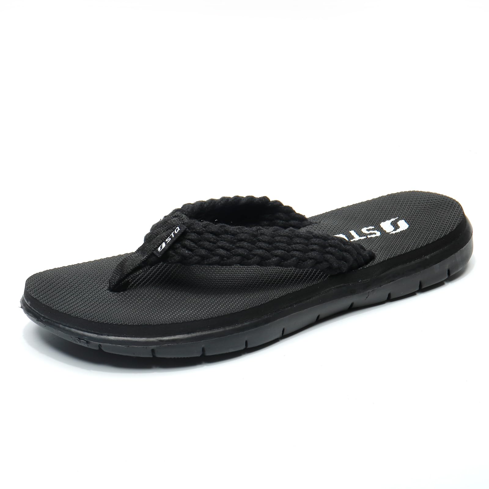 STQ Women's Non-Slip Flip Flop Sandals - Comfortable Yoga Mat Thong Sandals for Beach, Pool, Yoga & Outdoor Activities