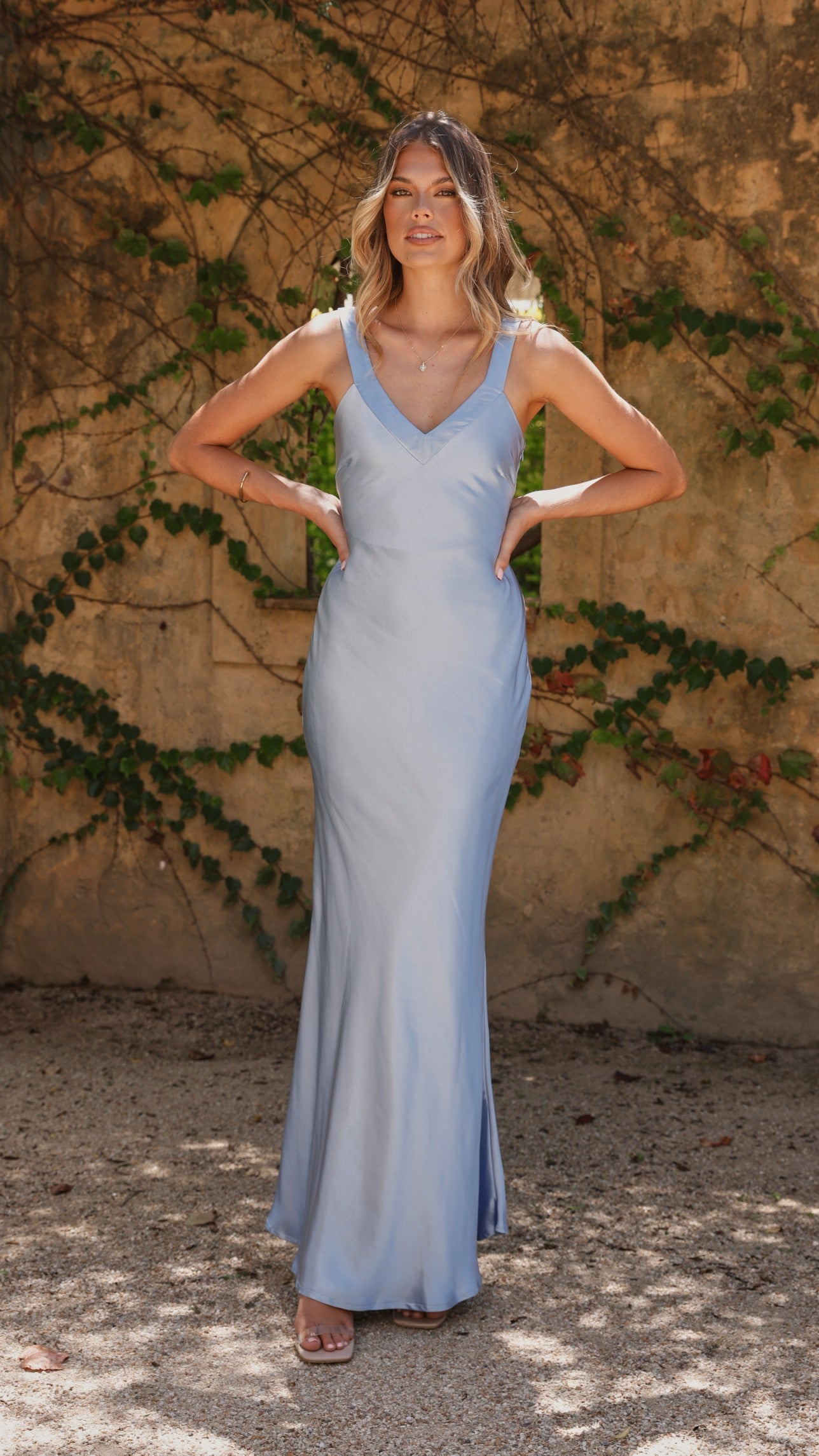 Andie Women's Maxi Dress - Flowy Long Summer Dress in Blue | Perfect for Beach, Vacation & Casual Outings