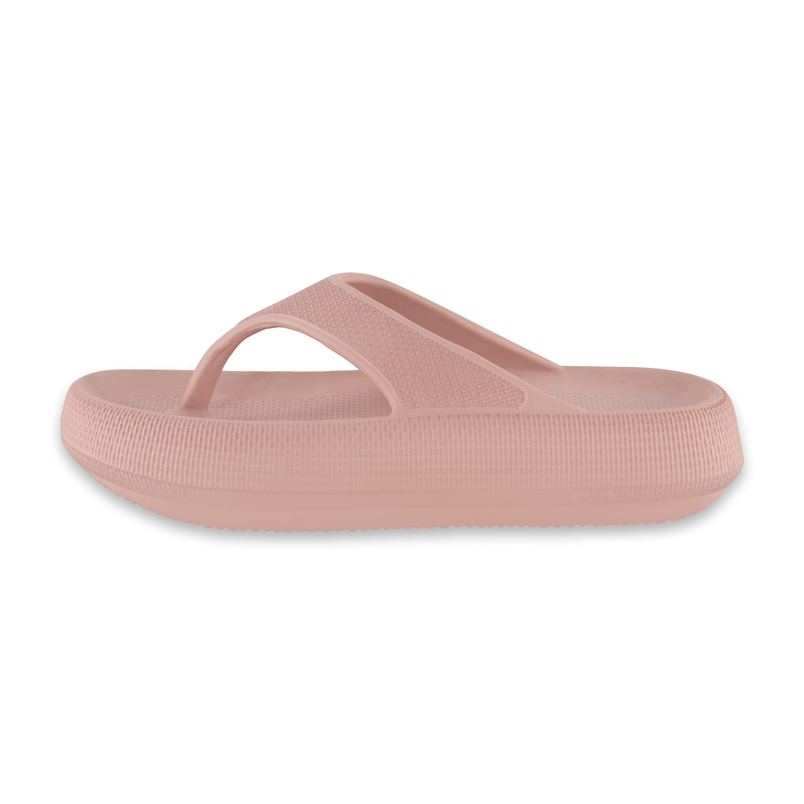 CUSHIONAIRE Women's Cloud Slides Sandals - Ultra Comfortable Pool & Beach Shoes for Recovery, Lounging & Summer Outfits