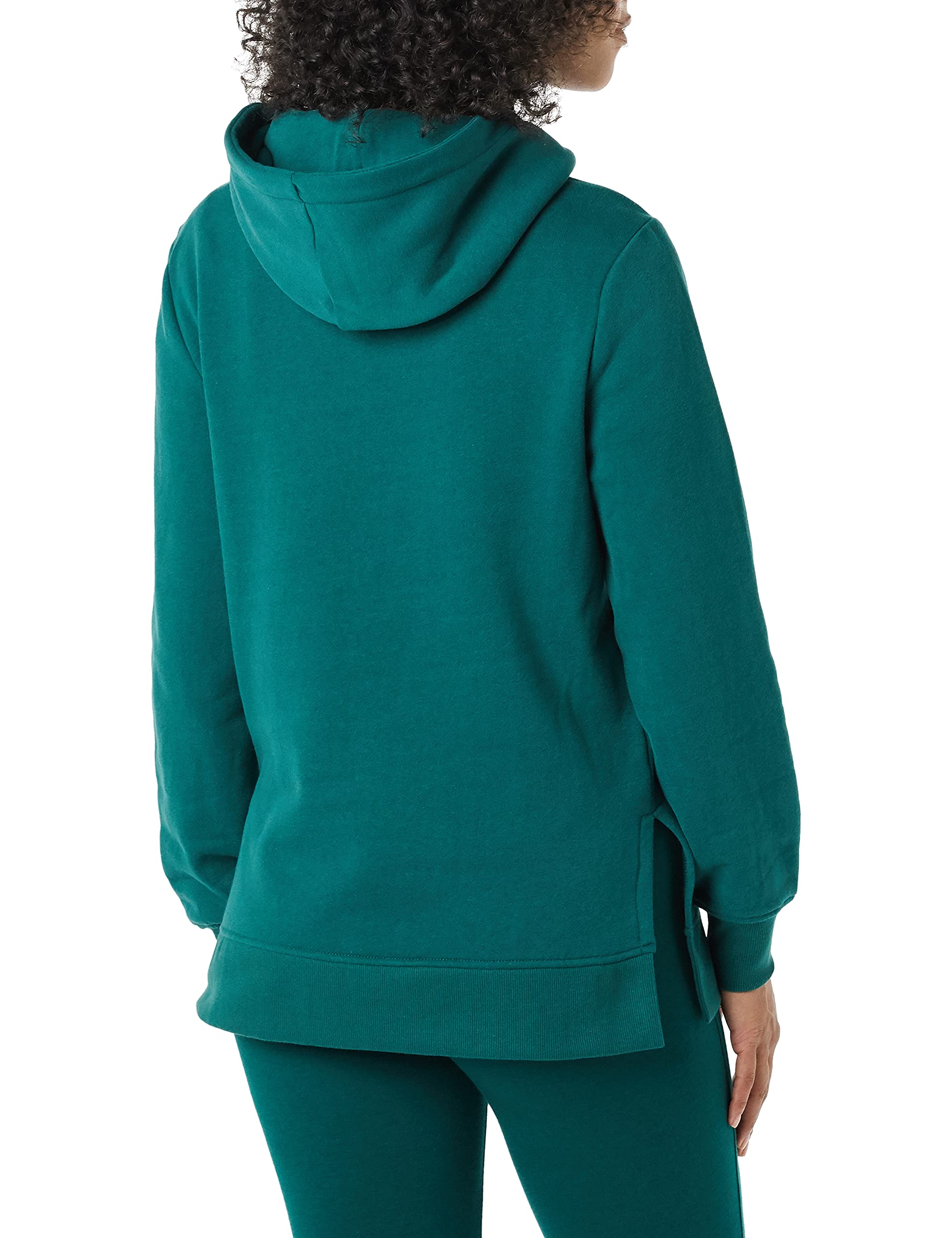Amazon Essentials Women's Fleece Hooded Tunic Sweatshirt - Soft Warm Pullover Hoodie for Casual Wear, Lounge & Outdoor Activities