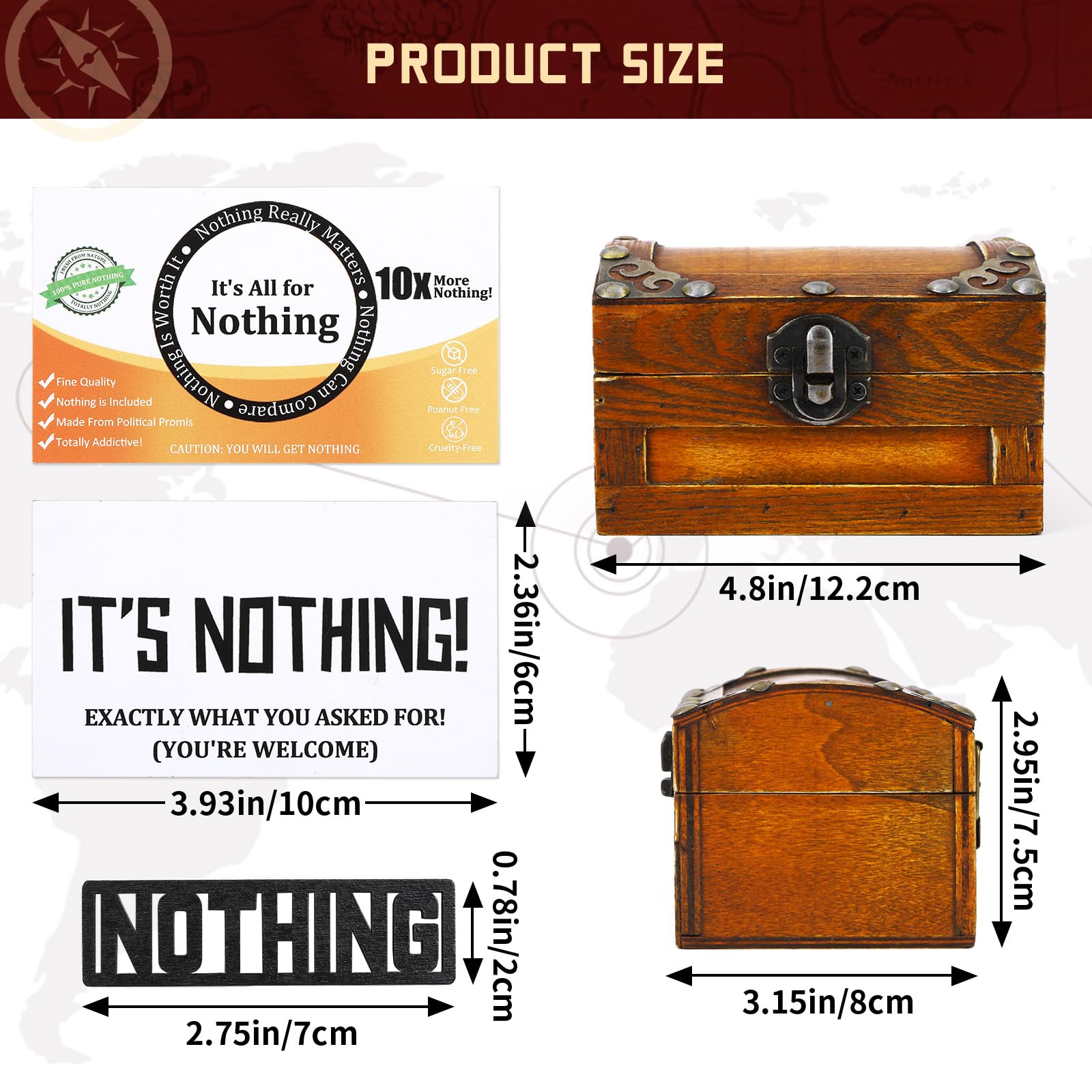 The Gift of Nothing - Hilarious Funny Gag Gift Box for People Who Have Everything | Unique Prank Birthday Gifts for Women & Men | Perfect for White Elephant Parties, Office Pranks & Novelty Gift Exchanges