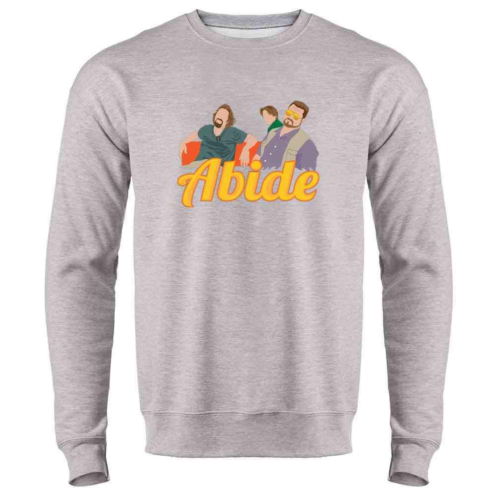 Pop Threads The Dude Abides Minimalist Long Sleeve T-Shirt | Soft Cotton Men's Casual Shirt | Perfect for Lounge Wear, Street Style & Everyday Comfort