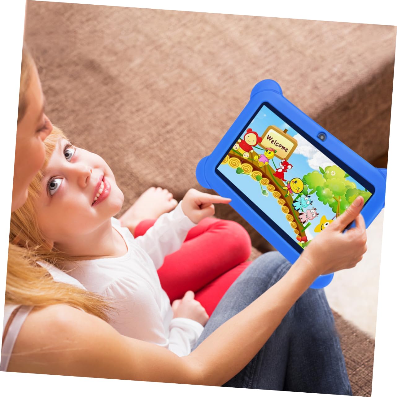 Artibetter 2-Pack Kids Learning Tablet with Cartoon Design - Q88 Educational Pad for Toddlers | Perfect for Early Learning, Travel Entertainment & Home Education