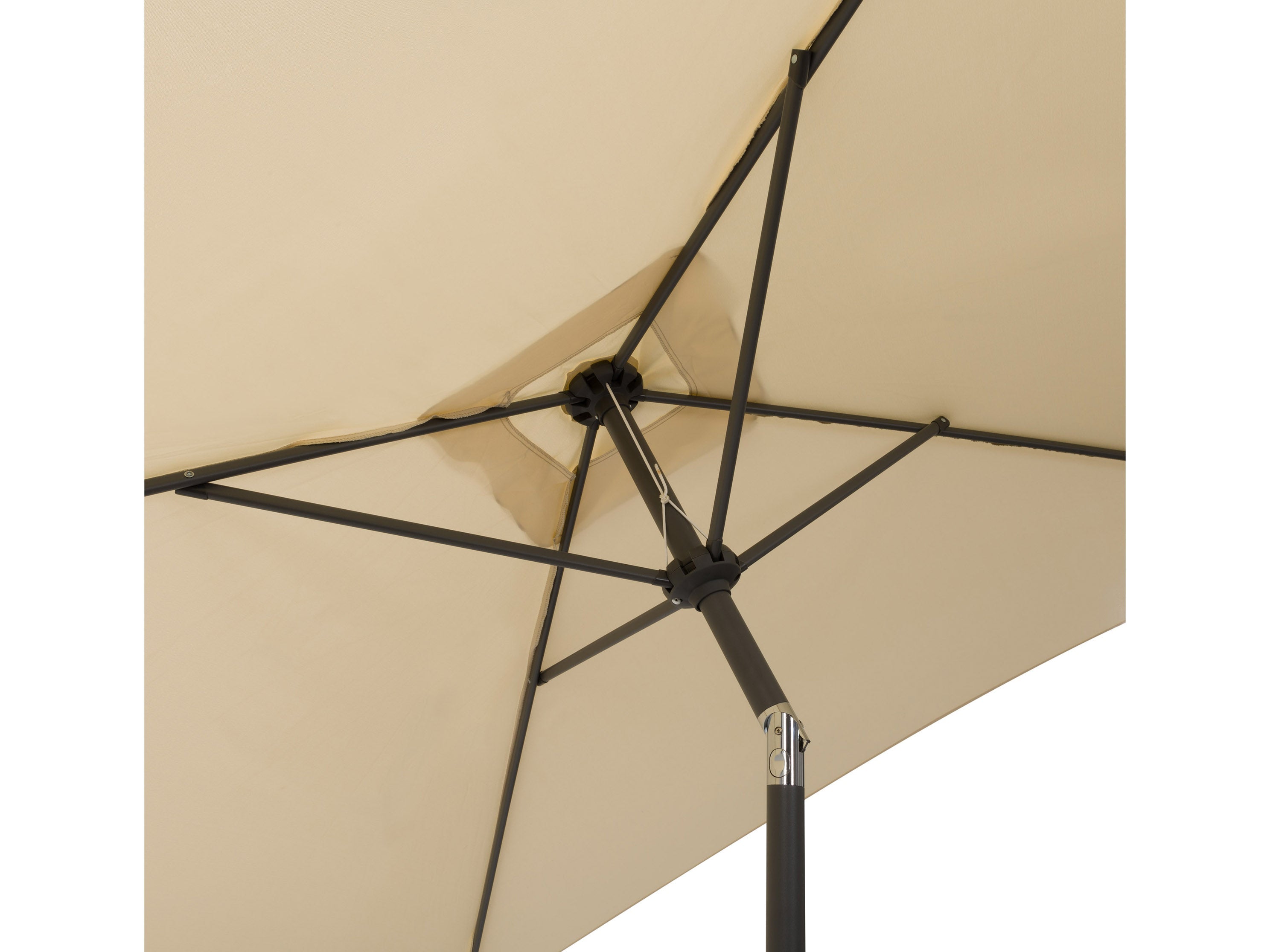 9ft Square Warm White Patio Umbrella - Outdoor Dining, Poolside Lounging, Garden Shade Solution
