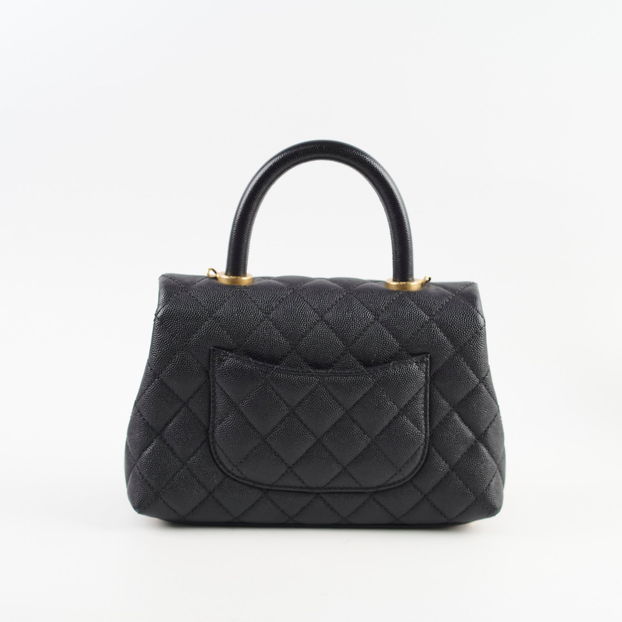 Chanel Small Coco Handle Bag in Black Caviar Leather - Perfect for Evening Events & Luxury Fashion Accessories