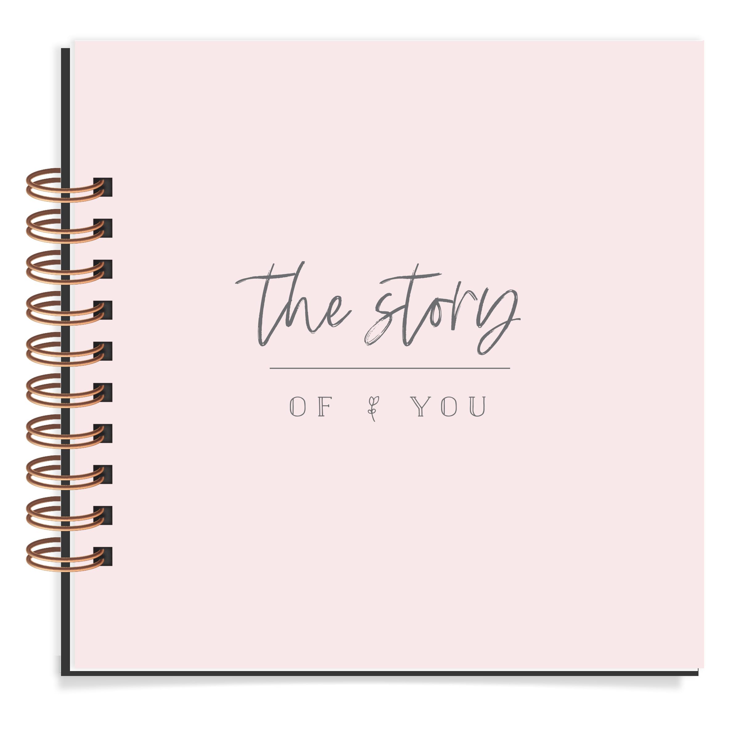 Baby Memory Book for First Year - Record Baby Girl or Boy's Milestones in Photo Journal Scrapbook Album (Blush) | Perfect for Newborn Gifts, Christening Presents & 1st Birthday Keepsakes