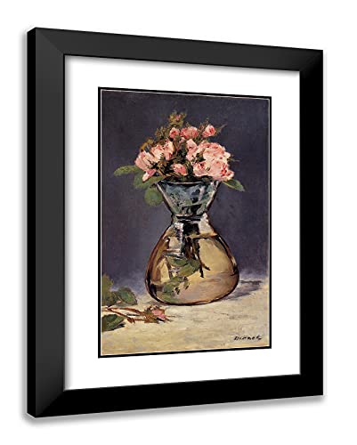 Black Modern Wood Frame with Double Matting