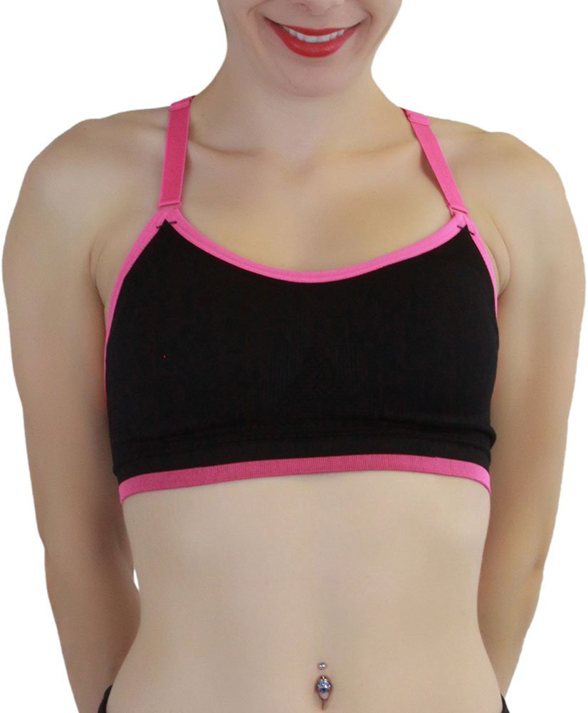 ToBeInStyle Women’s Seamless Supportive Wire-Free Sports Bras & Bralettes - Comfortable Workout & Yoga Activewear for Running, Gym & Lounge