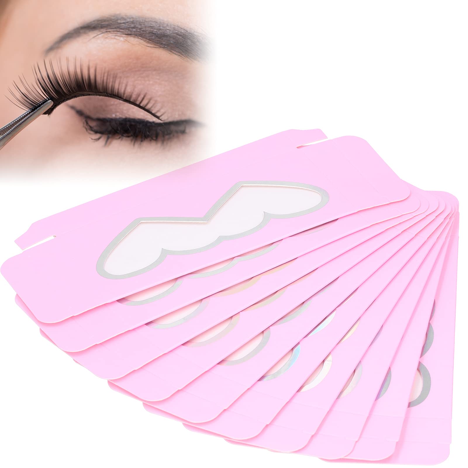 False Eyelash Storage Box - Durable Paper Eyelash Holder Case for Women | Empty Eyelash Packaging Organizer | Perfect for Home, Salon & Travel Makeup Storage (D23)