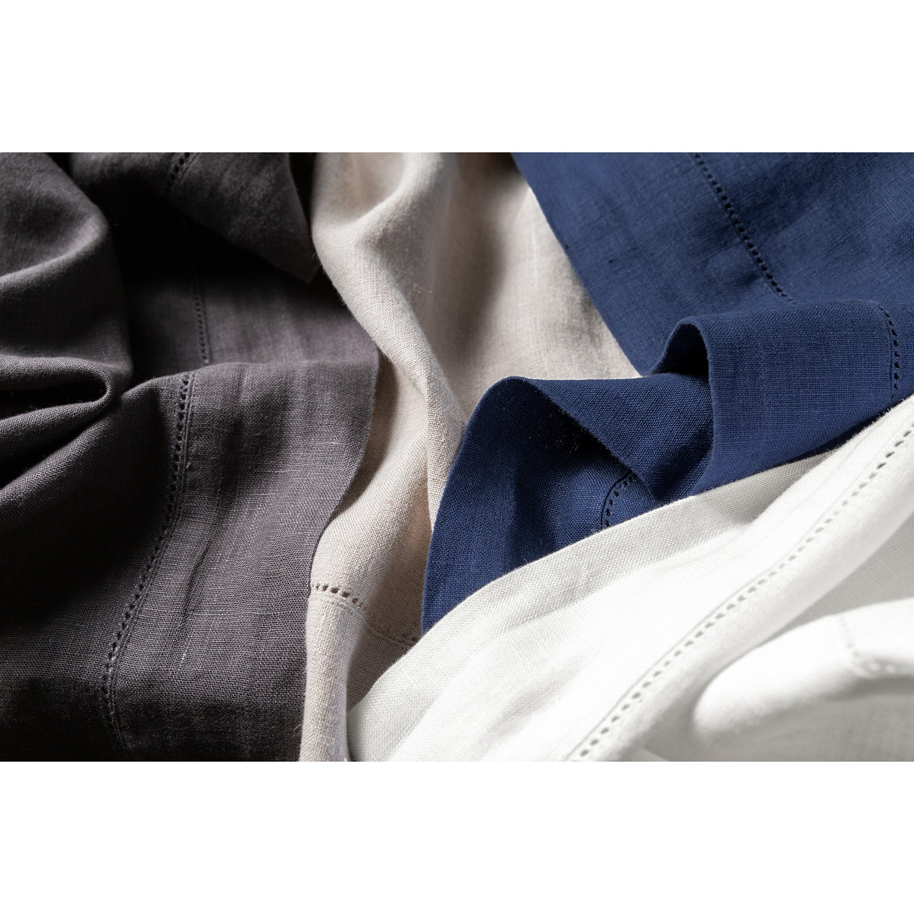 Premium Heavyweight Hemstitch Table Runner - Elegant Dining Decor for Weddings, Holidays & Formal Events - 100% Cotton Linen Tablecloth Accessory