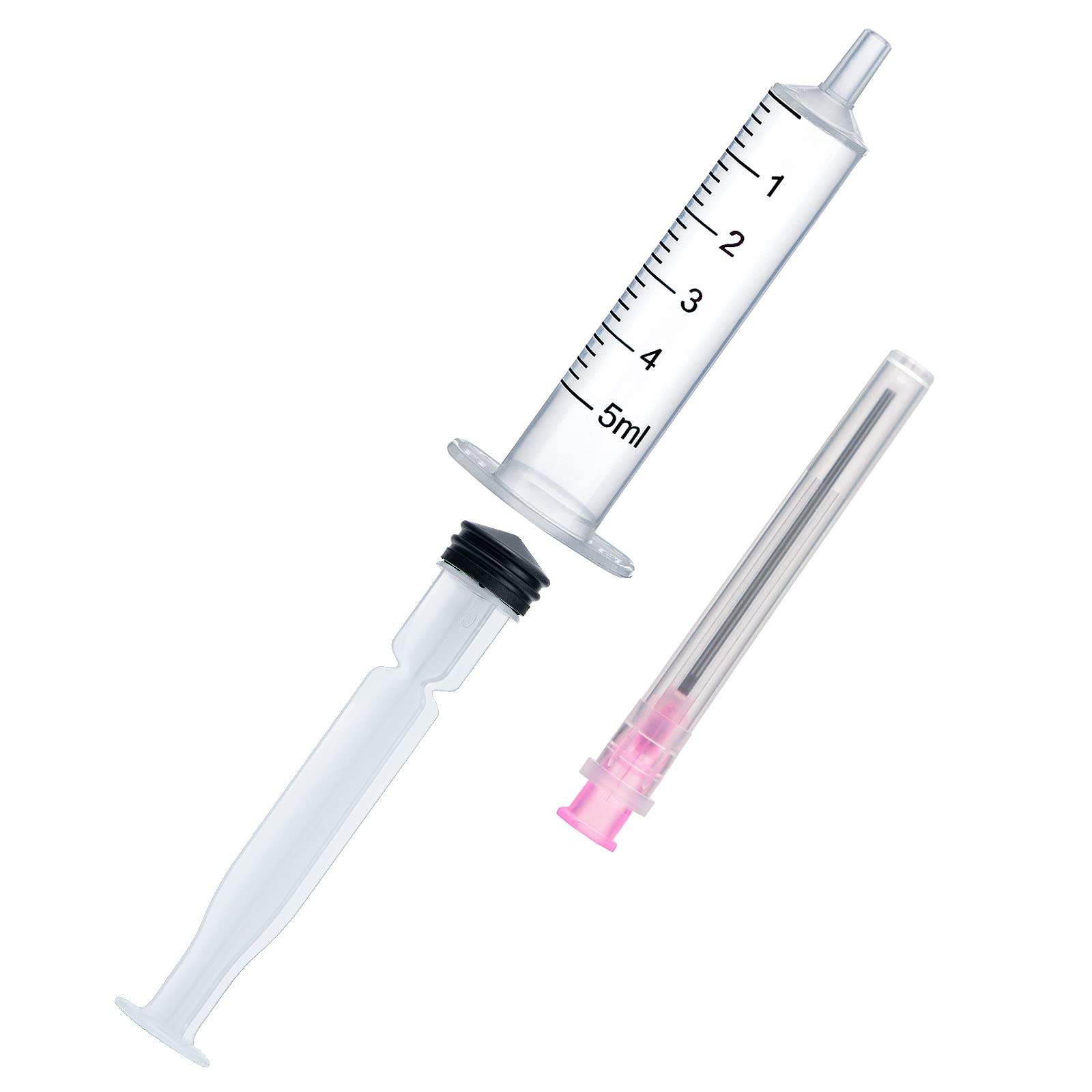 6PCS 5ML/CC Ink Refill Syringe Set with Blunt Stainless Steel Needle Tips - Perfect for Fountain Pens, Printers & Craft Projects - Easy Ink Transfer & Precise Application