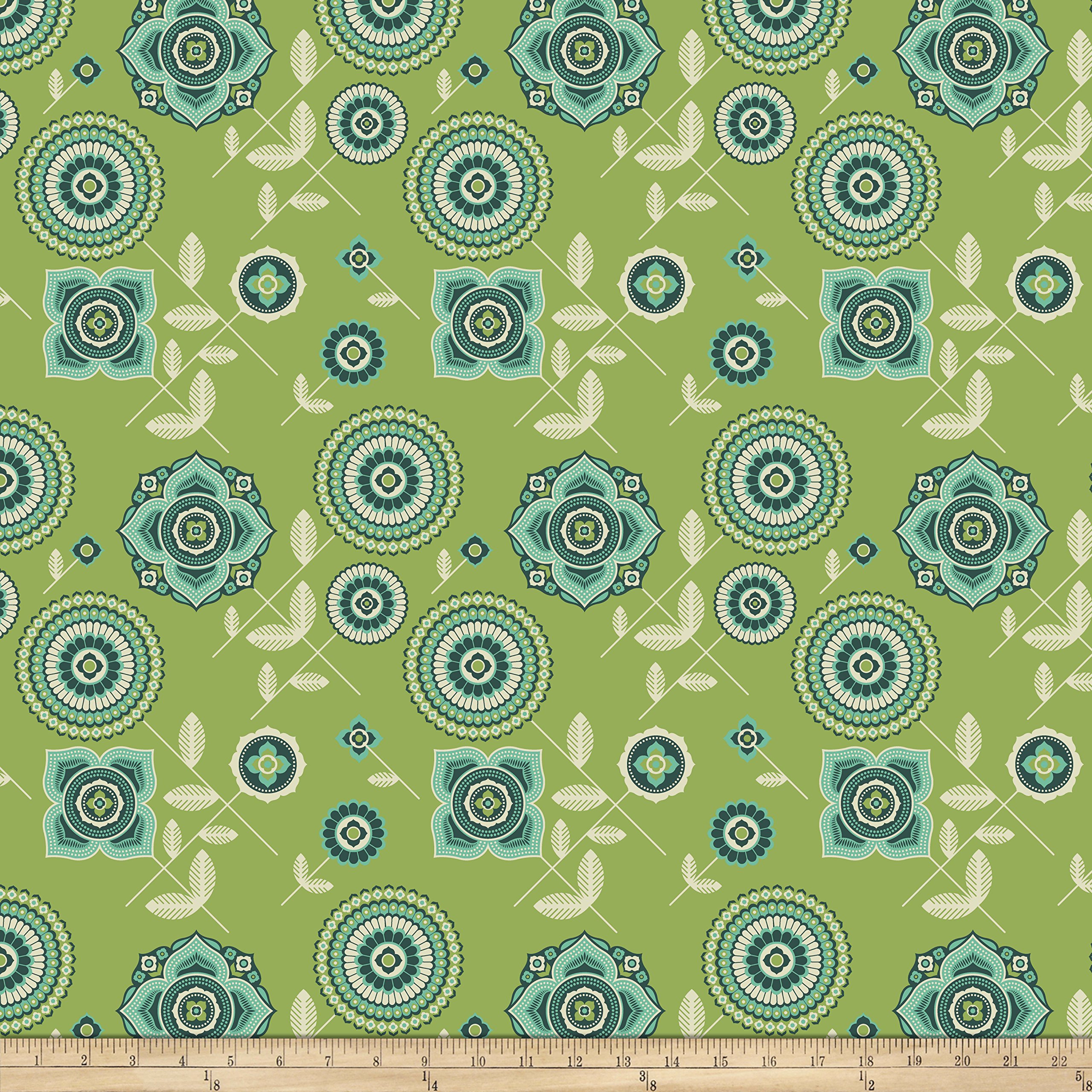 Joel Dewberry Avalon Delphina Greenery Quilt Fabric by The Yard - Premium Cotton Fabric for Quilting, Sewing & DIY Crafts - Perfect for Quilts, Home Decor & Fashion Accessories