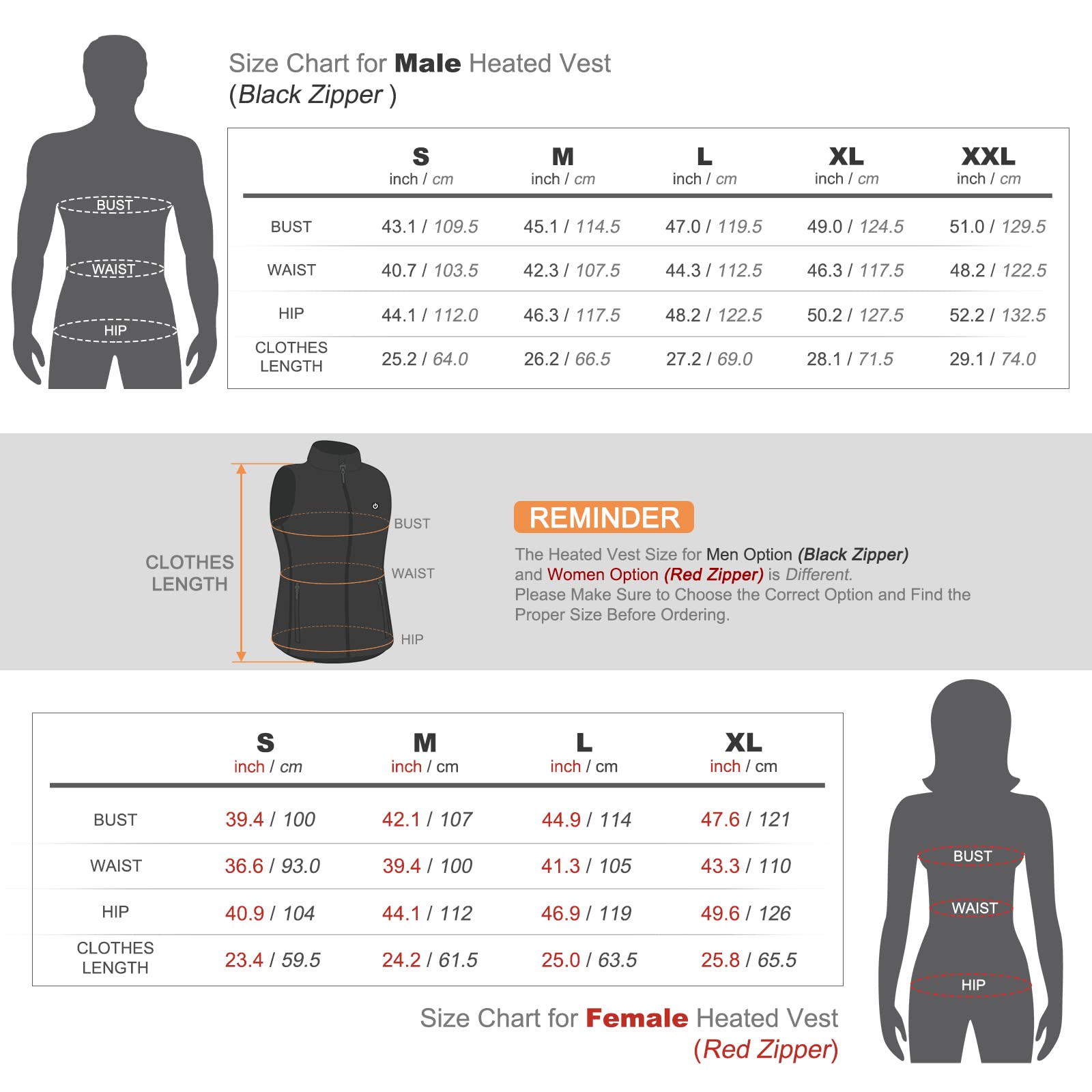 AGUG Heated Jacket for Men & Women - Electric Heated Vest with 3 Adjustable Temperature Settings, Machine Washable Winter Wear for Outdoor Activities - Skiing, Hiking, Motorcycle Riding, Hunting & Camping (Battery Not Included) - Stay Warm in Cold Weather