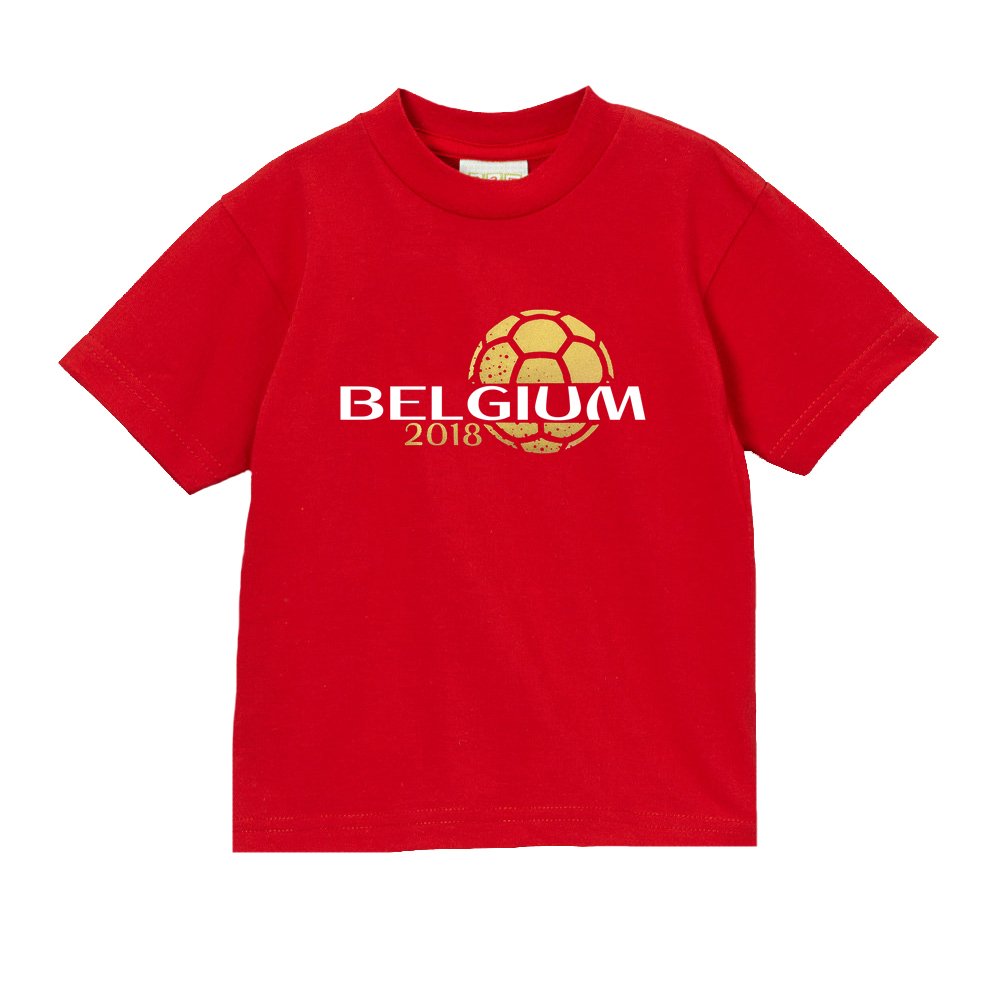 Pam GM Belgium Boys Soccer T-Shirt - 2018 World Cup Jersey - Comfortable Football Shirt for Kids, Fans & Players - Perfect for Games, Training & Support