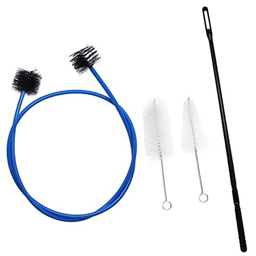 Trumpet Cornet and Guitar Maintenance Cleaning Kit - 3-Piece Small Instrument Brush Set for Valve, Casing & Strip Cleaning (Multi-Color) - Perfect for Brass & String Instrument Care & Performance Maintenance