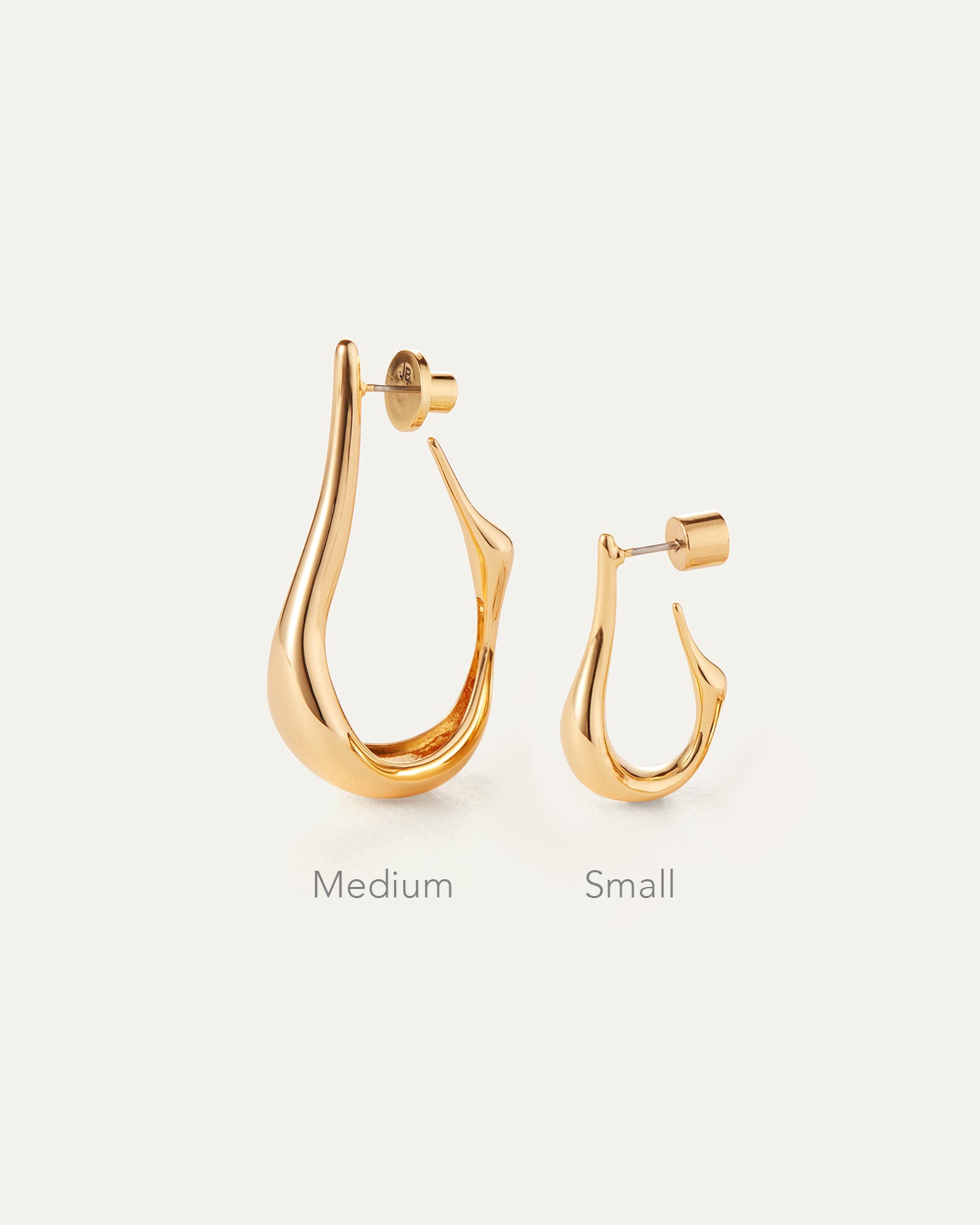 Colette Small Hoop Earrings for Women - 14K Gold Plated Dainty Hoops - Minimalist Everyday Jewelry for Casual & Office Wear