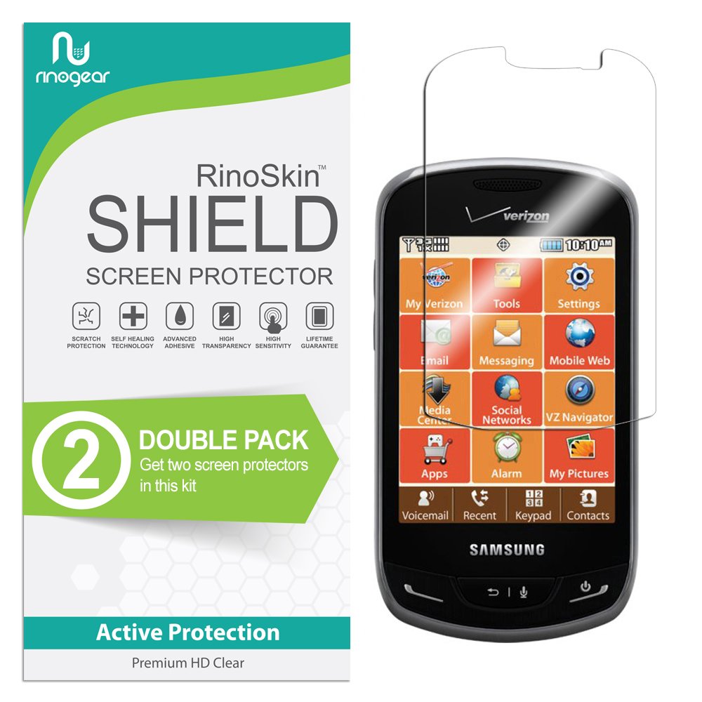 (2-Pack) RinoGear Samsung Brightside Screen Protector - Case Friendly, Flexible TPU Film with Full Coverage - Perfect for Everyday Use, Travel & Outdoor Activities