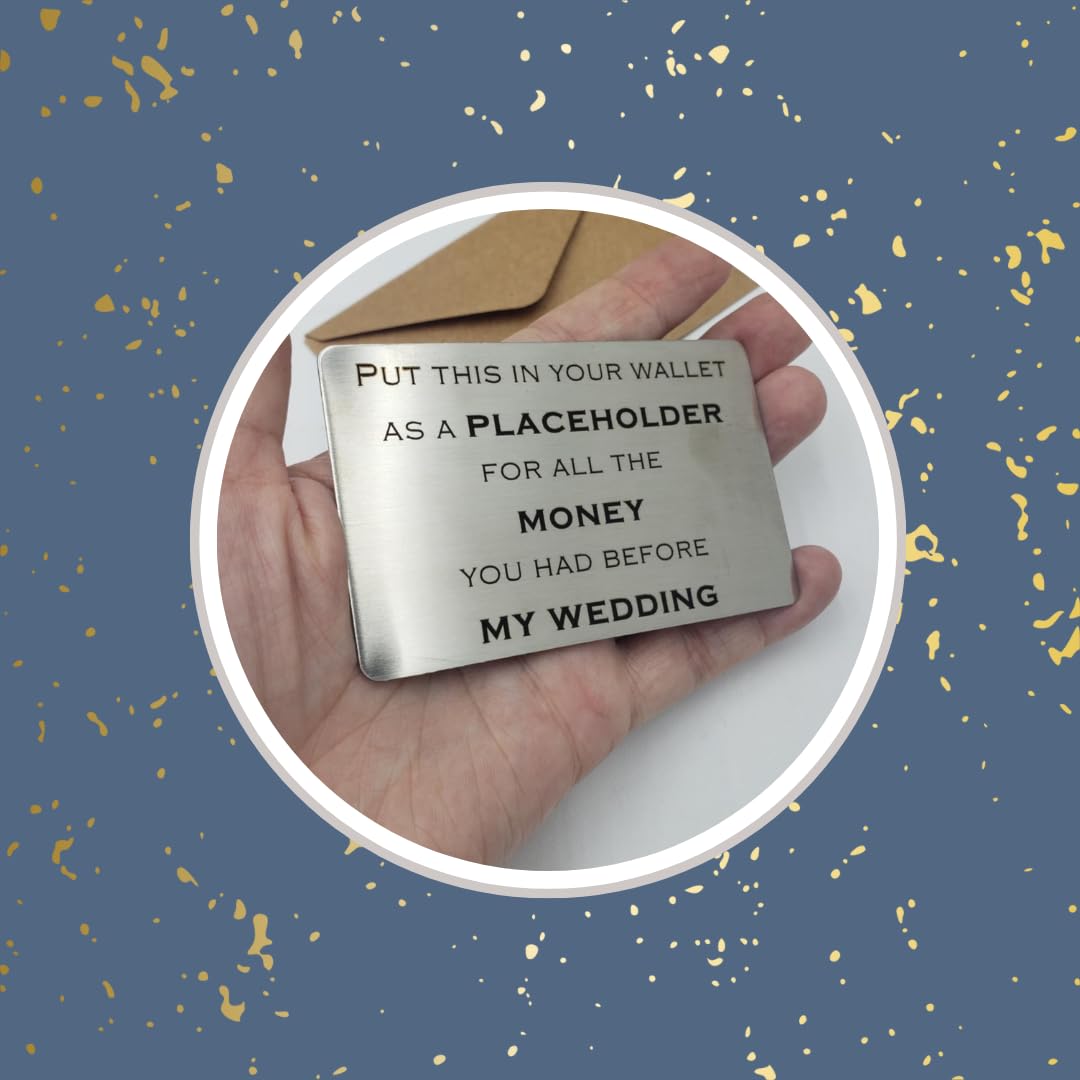 Father of the Bride Gift Ideas - Personalized Wallet Card for Wedding Day - Thoughtful Daughter to Dad Present - Perfect Father of the Bride Gift from Bride - Great for Wedding Speeches, First Dances & Special Father-Daughter Moments