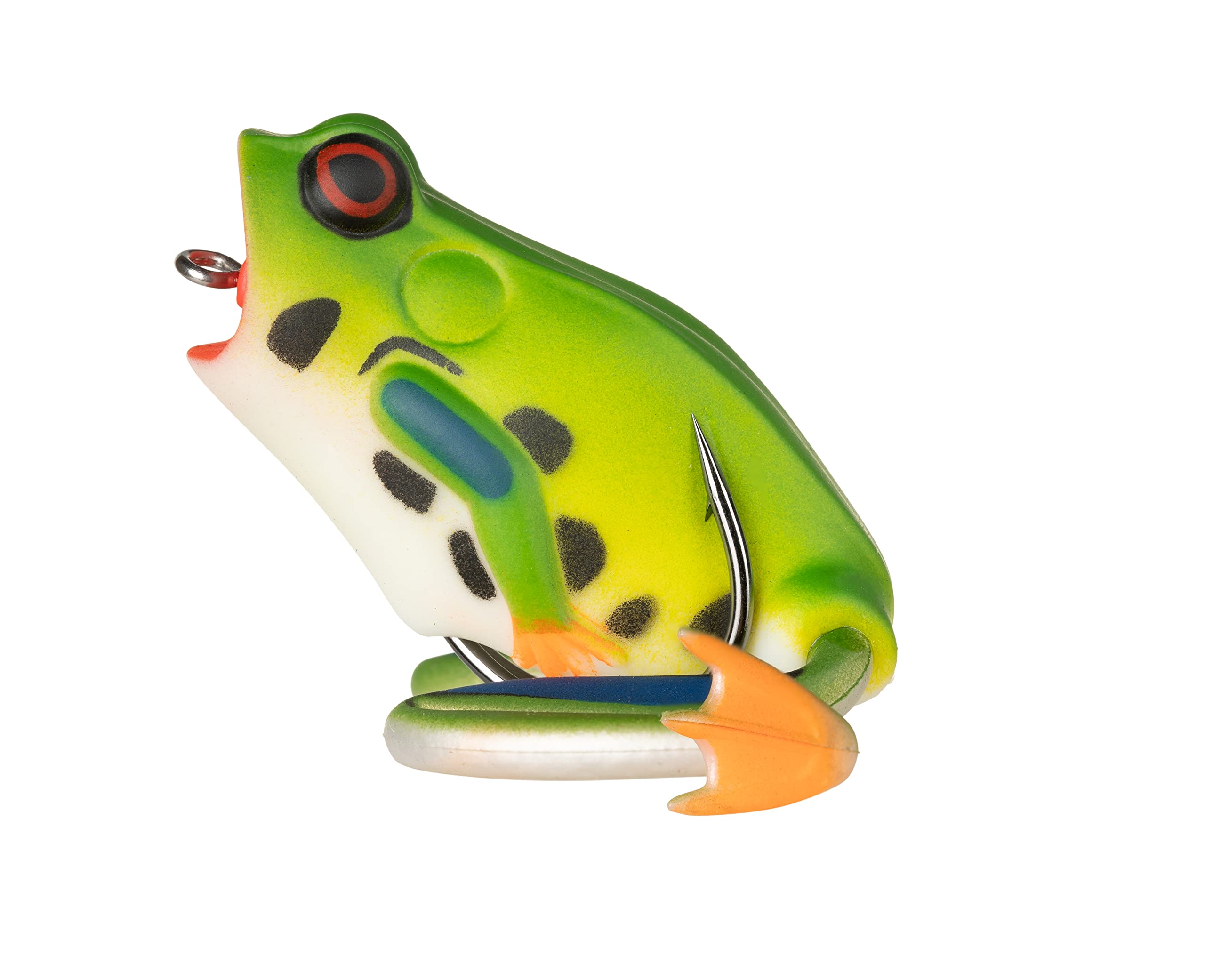 Lunkerhunt Frog Fishing Lure 1/4 oz - Topwater Bass Bait with Weedless Hooks & Hollow Body Design - Perfect for Bass, Trout, and Pike Fishing in Lakes, Ponds, and Rivers