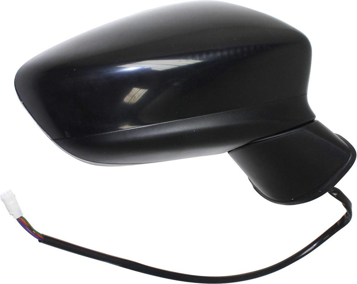 Heated Power Side Mirror with Turn Signal Light for Mazda 6 2014-2016 - Right Passenger Side Replacement - Paintable Cover - Winter Driving Safety Upgrade
