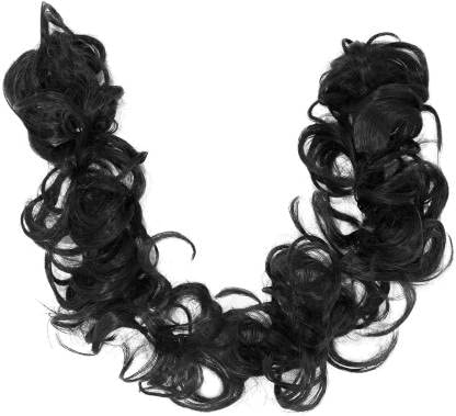 Women's Messy Bun Hair Extensions - Artificial Hair Buns with Rubber Bands & Frill Accents | Perfect for Updos, Ponytails & Everyday Hairstyles