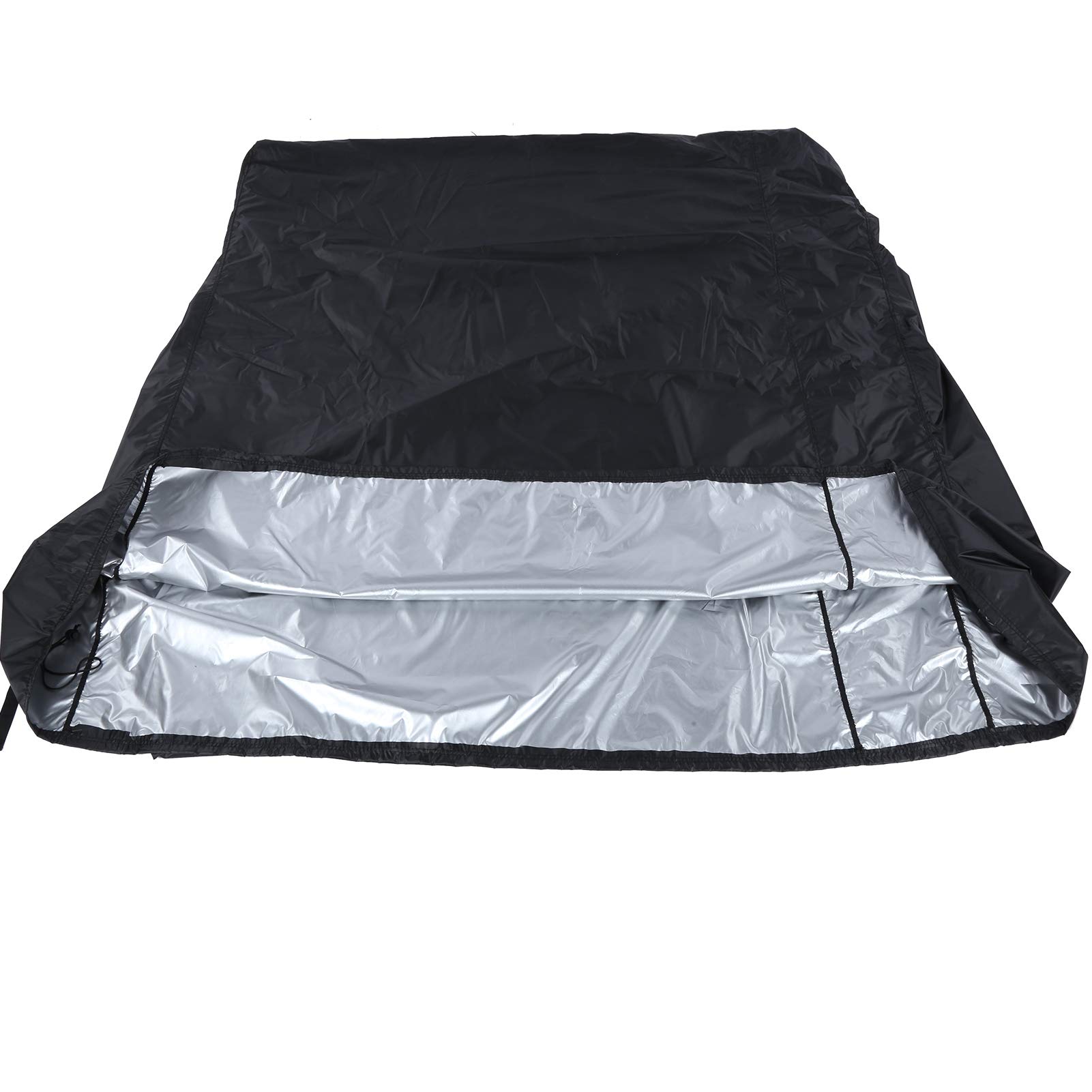 Waterproof Black Foldable Dustproof Table Tennis Table Cover - Outdoor Ping Pong Table Protection for Rain, Sun & Dust (Ideal for Backyard, Garage & Club Use)