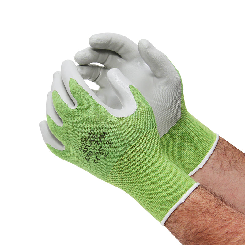 Showa Atlas 370 Best Gardening Gloves for Women & Men - Durable, Breathable, Flexible - Ideal for Planting, Weeding, Landscaping & Outdoor Work