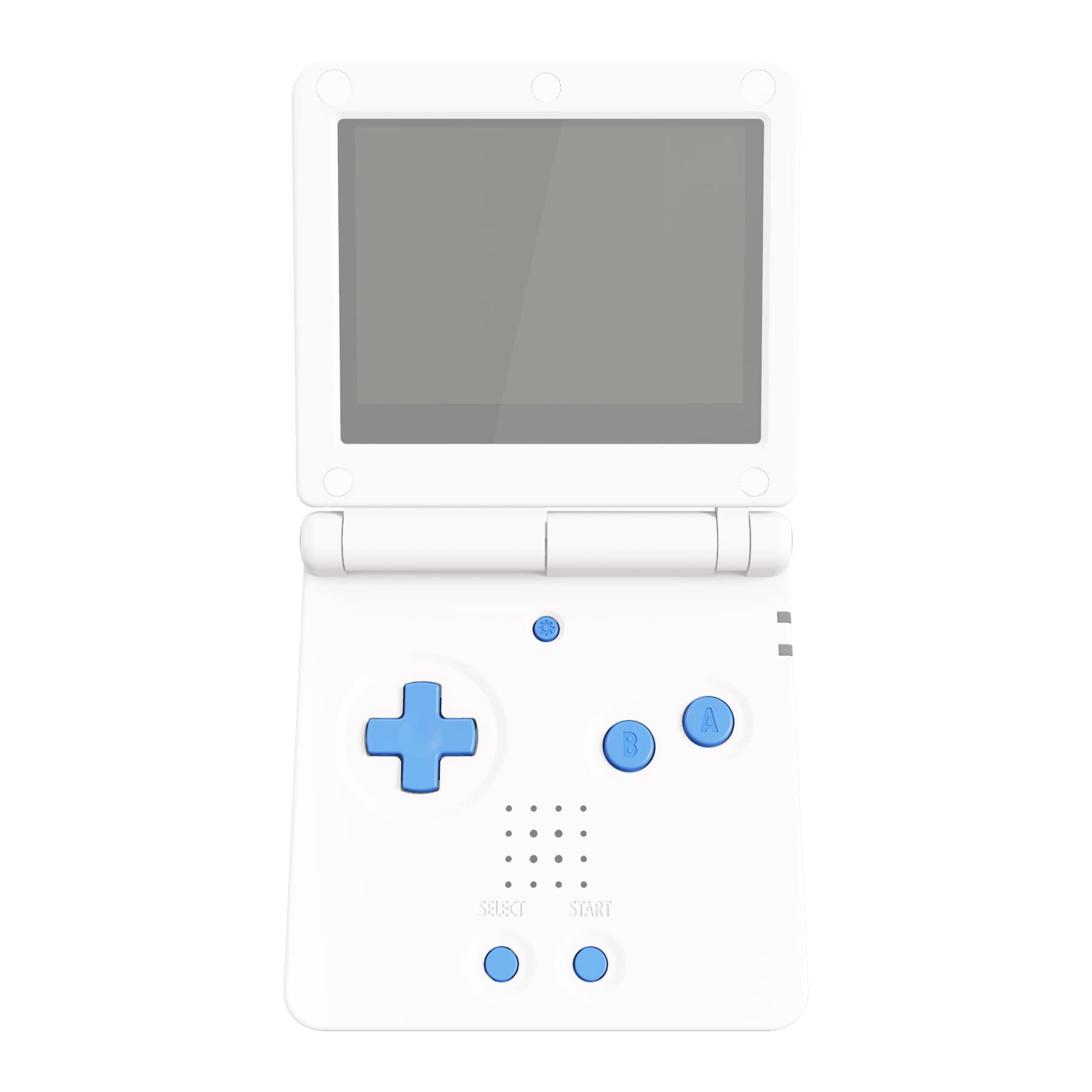 eXtremeRate Starlight Blue Custom Button Set for Gameboy Advance SP - Replacement A B L R Buttons, Power Switch, Volume Control & D-Pad for GBA SP Console (Console Not Included) - Perfect for Gaming Enthusiasts & Retro Console Modding
