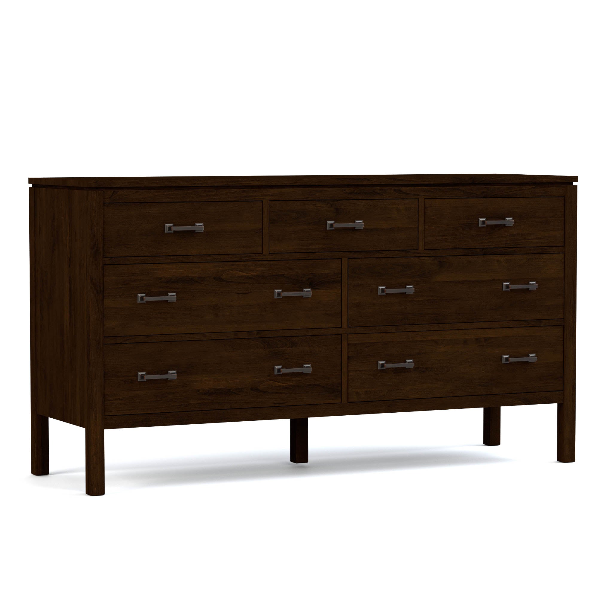 Dwyer 7-Drawer Dresser for Bedroom - Solid Wood Chest of Drawers with Smooth Gliding Drawers for Clothes, Bedding & Storage | Perfect for Home, Apartment & Dorm Organization