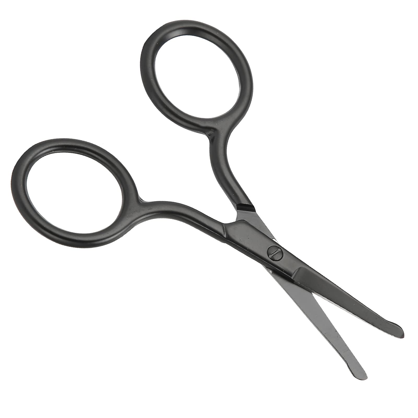 Professional Stainless Steel Nose Hair Scissors & Beard Trimming Scissors - Gernie Manual Grooming Tool for Men - Precise Nose Ear & Mustache Hair Trimmer - Perfect for Travel & Home Grooming Kits