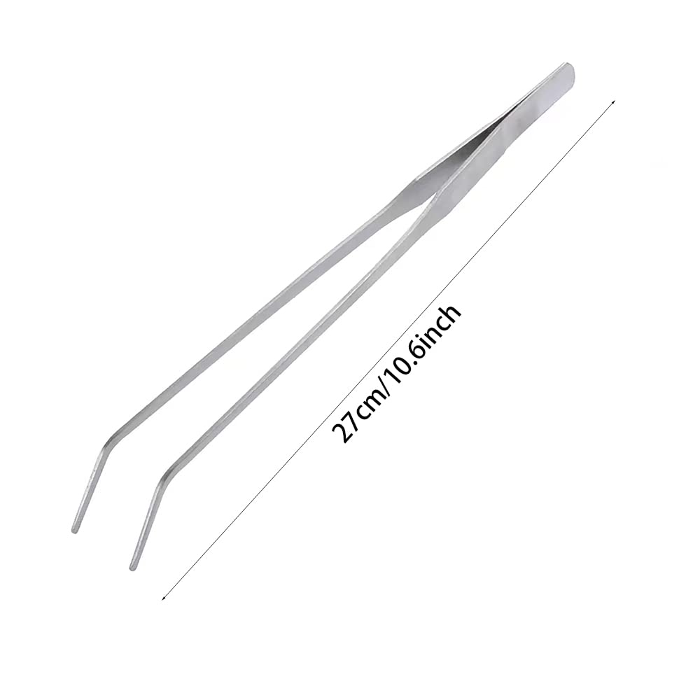 Stainless Steel Aquarium Tweezers 27cm - Fish Tank Plant Tools for Aquascaping