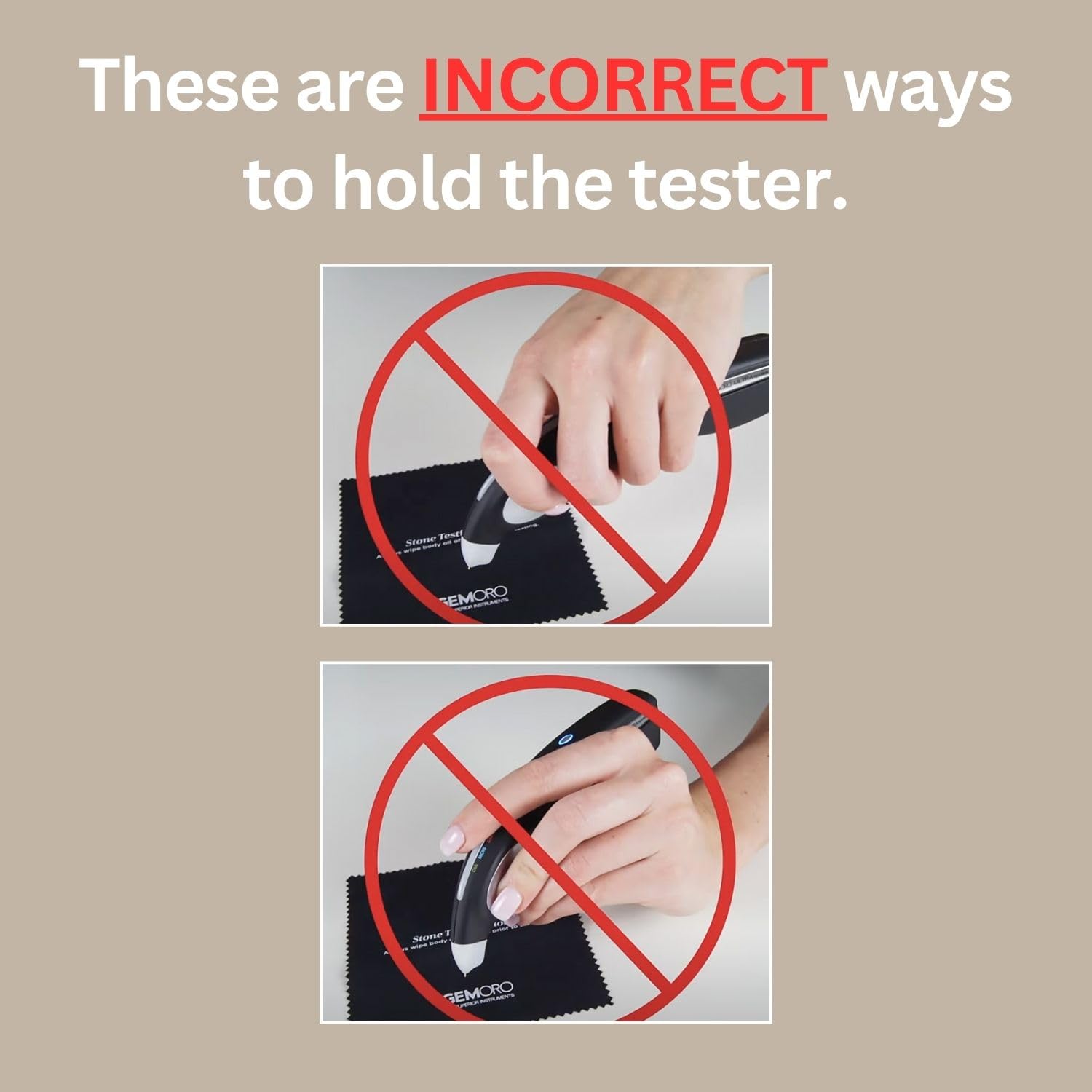 GemOro UltraTester 3+ Diamond Tester - Professional Jewelry Testing Tool for Diamonds, Moissanite & White Sapphires | Accurate Gemstone Identification with LED Display | Perfect for Jewelers, Pawn Shops & Home Use
