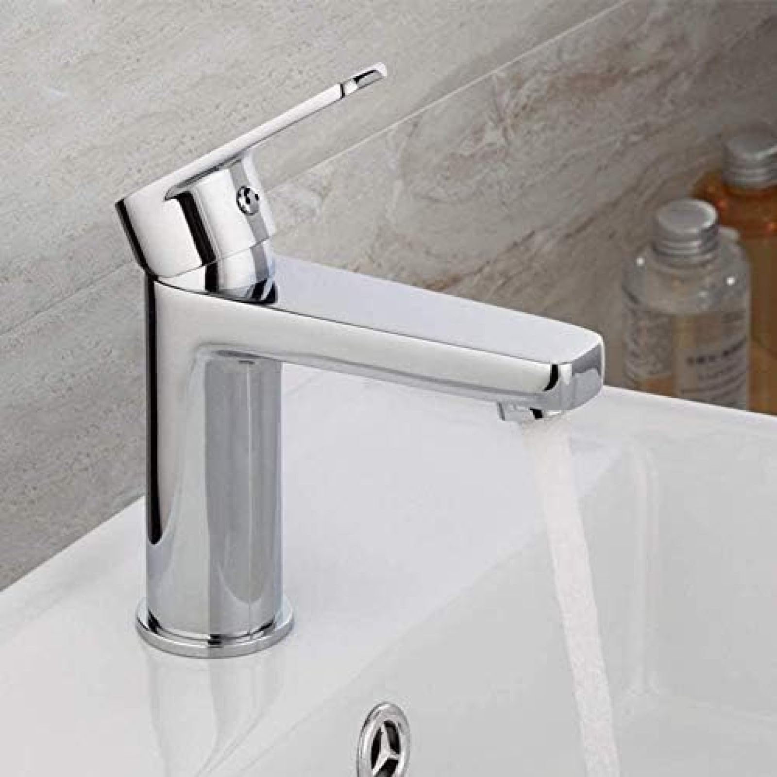 CRJUS Stainless Steel Kitchen Faucet with Pull Down Sprayer - Chrome Deck Mount Sink Mixer Tap for Hot & Cold Water - Perfect for Modern Kitchens and Bathroom Vanities