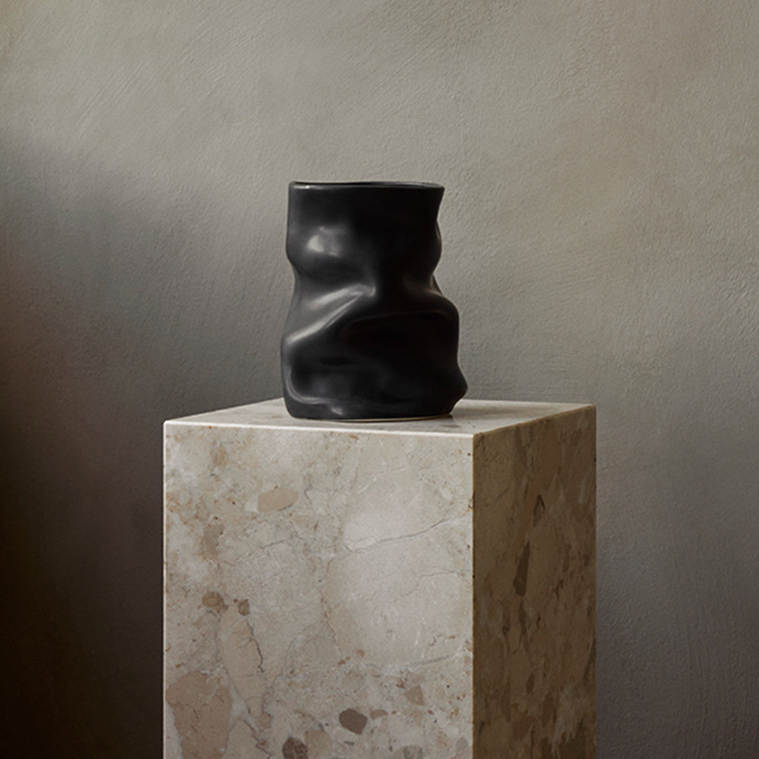 Sofia Tufvasson Collapse Vase - Modern Foldable Ceramic Vase for Home Decor, Office & Wedding Centerpieces