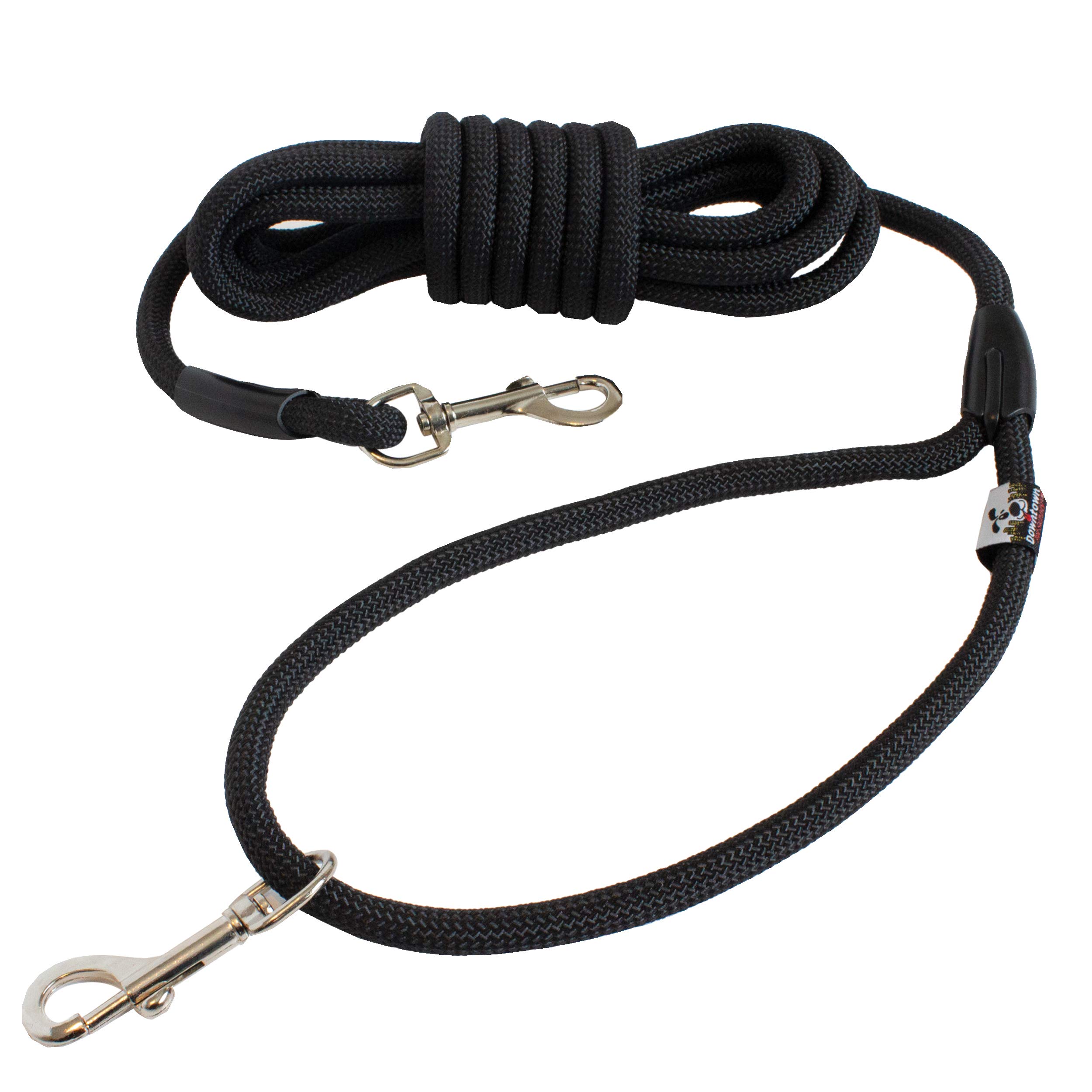 Downtown Pet Supply Heavy-Duty Corded Dog Leash - Durable Climbing Rope Leash for Recall & Obedience Training - Strong Pet Leash for Large Dogs - Perfect for Hiking, Running & Outdoor Adventures