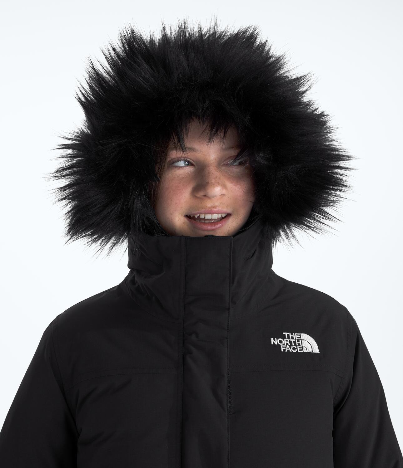 Arctic Parka Winter Coat for Girls - NF0A8A30 | Warm Waterproof Hooded Jacket for Cold Weather, Snow Play & Outdoor Activities
