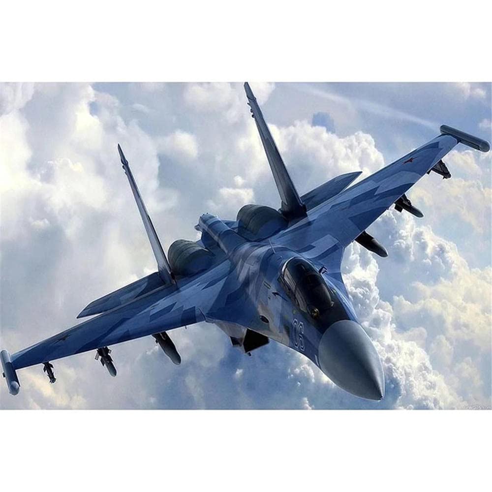 5D Diamond Painting Kit for Adults & Kids - Airplane Cloud Full Drill Rhinestone Art, DIY Cross Stitch Embroidery Craft (16x20 Inch) - Perfect for Home Wall Decor, Gift Giving & Relaxation Therapy