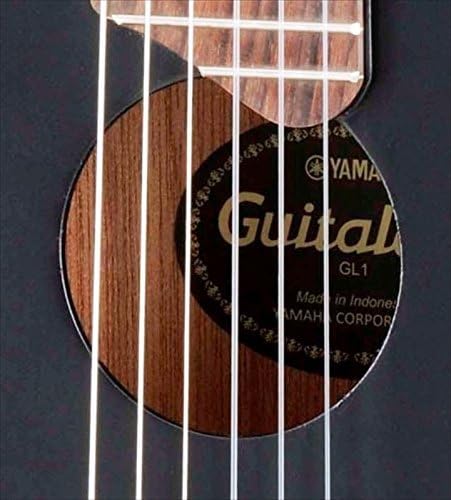Yamaha GL1 Mini 6-String Nylon Guitalele Black - Perfect for Travel, Beginners & Small Hands | Portable Guitar Ukulele Hybrid for Camping, Beach & Home Practice