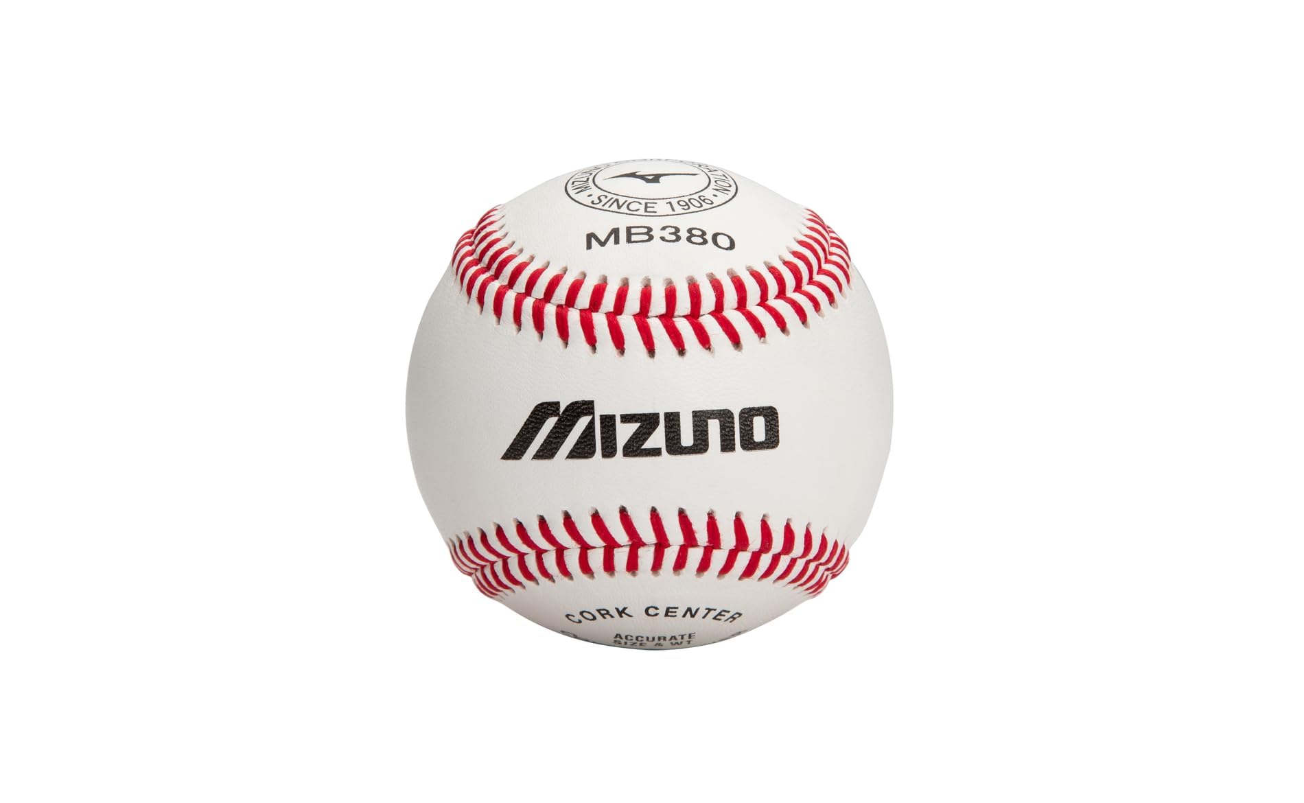 Mizuno MB380 Full-Grain Leather Baseballs for Youth & Adult - Pack of 12 (1 Dozen) | Perfect for Practice, Training & Games