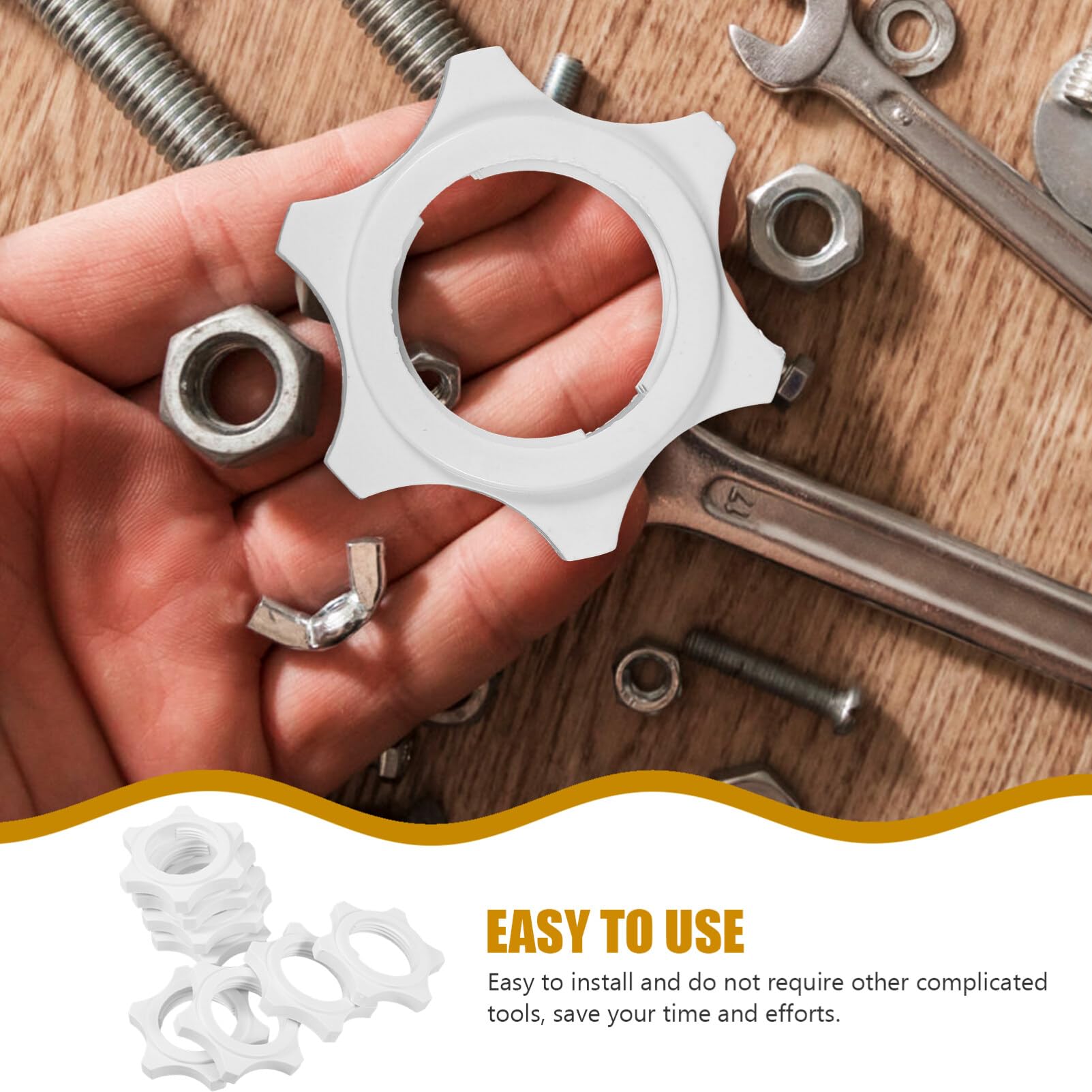 ARTIBETTER 10Pcs Electric Fan Nuts Replacement Kit - Small Plastic Fan Nuts for Household Electric Fans - Perfect for DIY Fan Repair and Maintenance