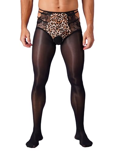 Crotchless Black&leopard