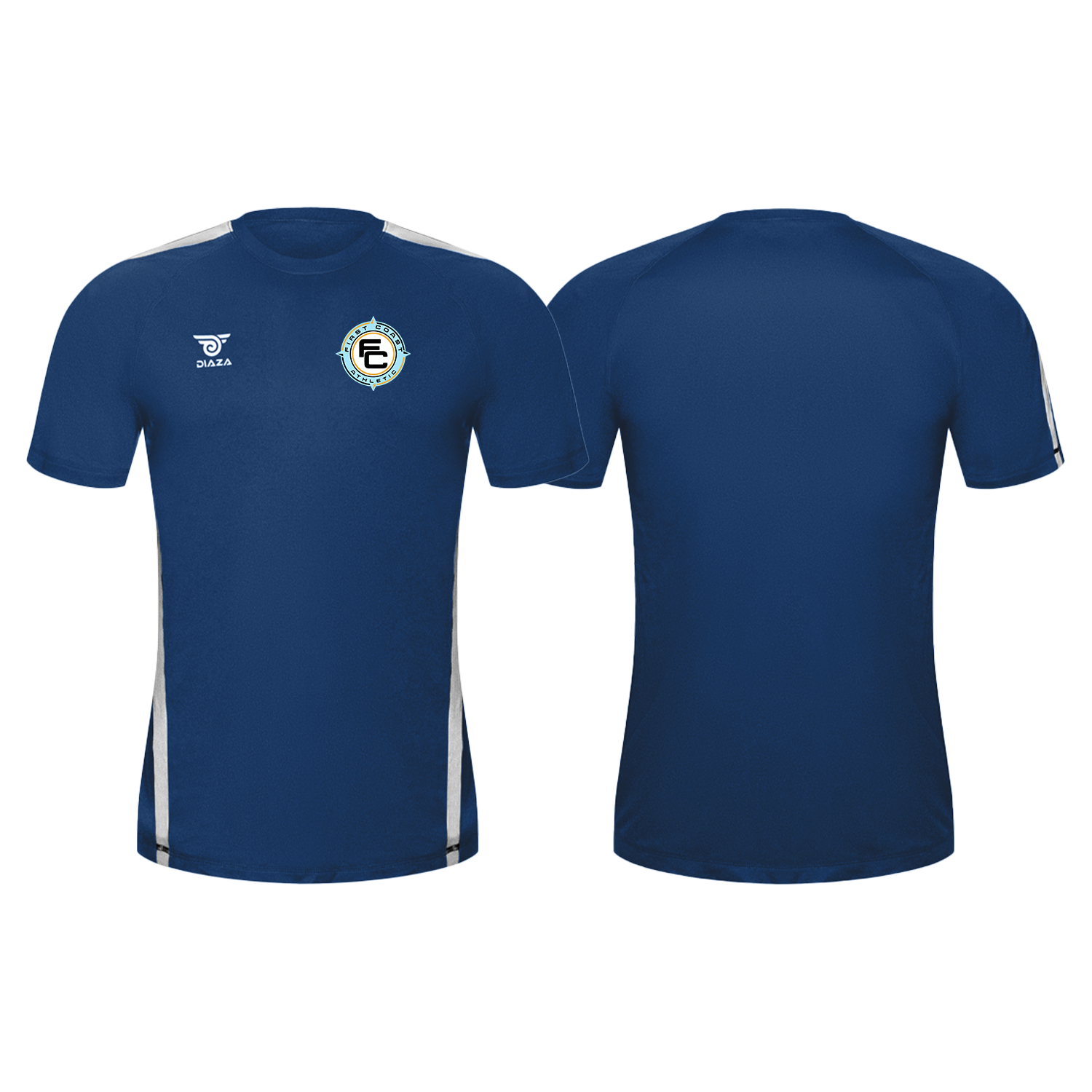 First Coast Athletic City Training Jersey - Royal Blue & White - Perfect for Gym Workouts, Running & Team Sports
