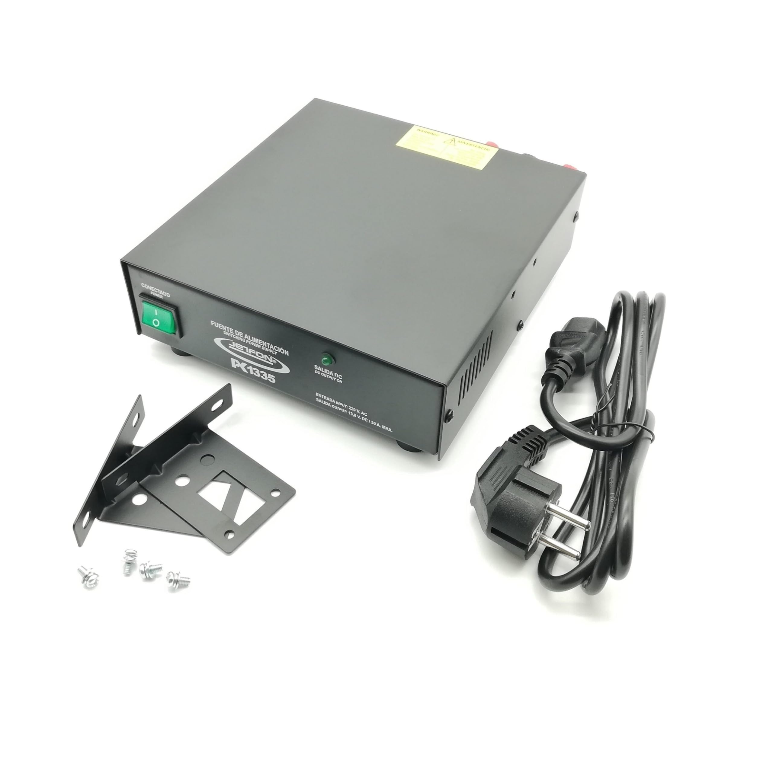 JETFON PC-1335 30A Power Supply with Battery Charger - Universal Power Supply for Electronics, Computers & DIY Projects - Perfect for Home, Office & Workshop Use