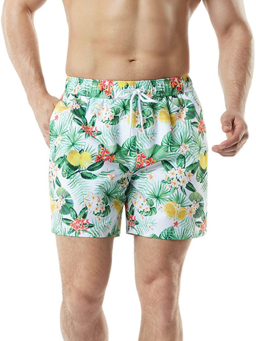 TSLA Men's Quick Dry Swim Trunks - Breathable Beach Board Shorts with Mesh Lining & Pockets | Perfect for Swimming, Surfing, and Summer Vacations