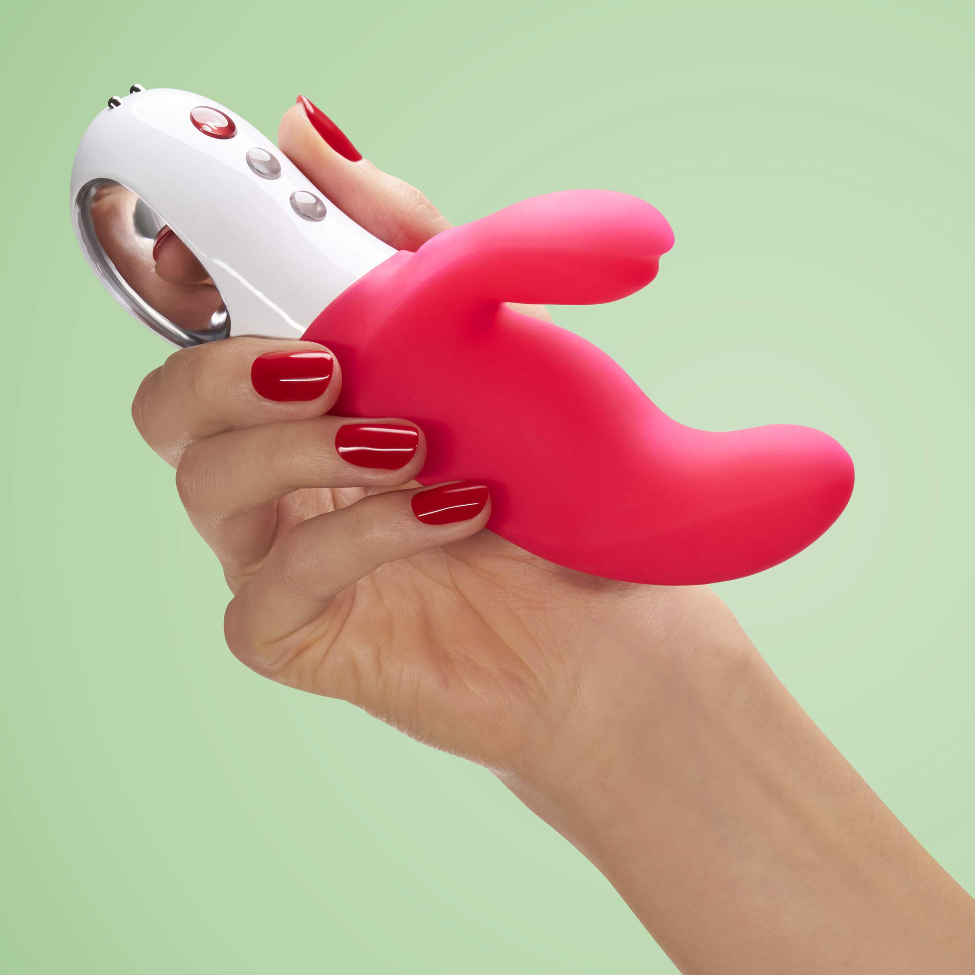 Premium Rechargeable Silicone Dildo Vibrator - FUN FACTORY G5 Series Luxury Adult Toy for Women & Men (Miss BI Pink) | Waterproof, Body-Safe & Powerful Vibrations | Perfect for Couples Play & Solo Pleasure