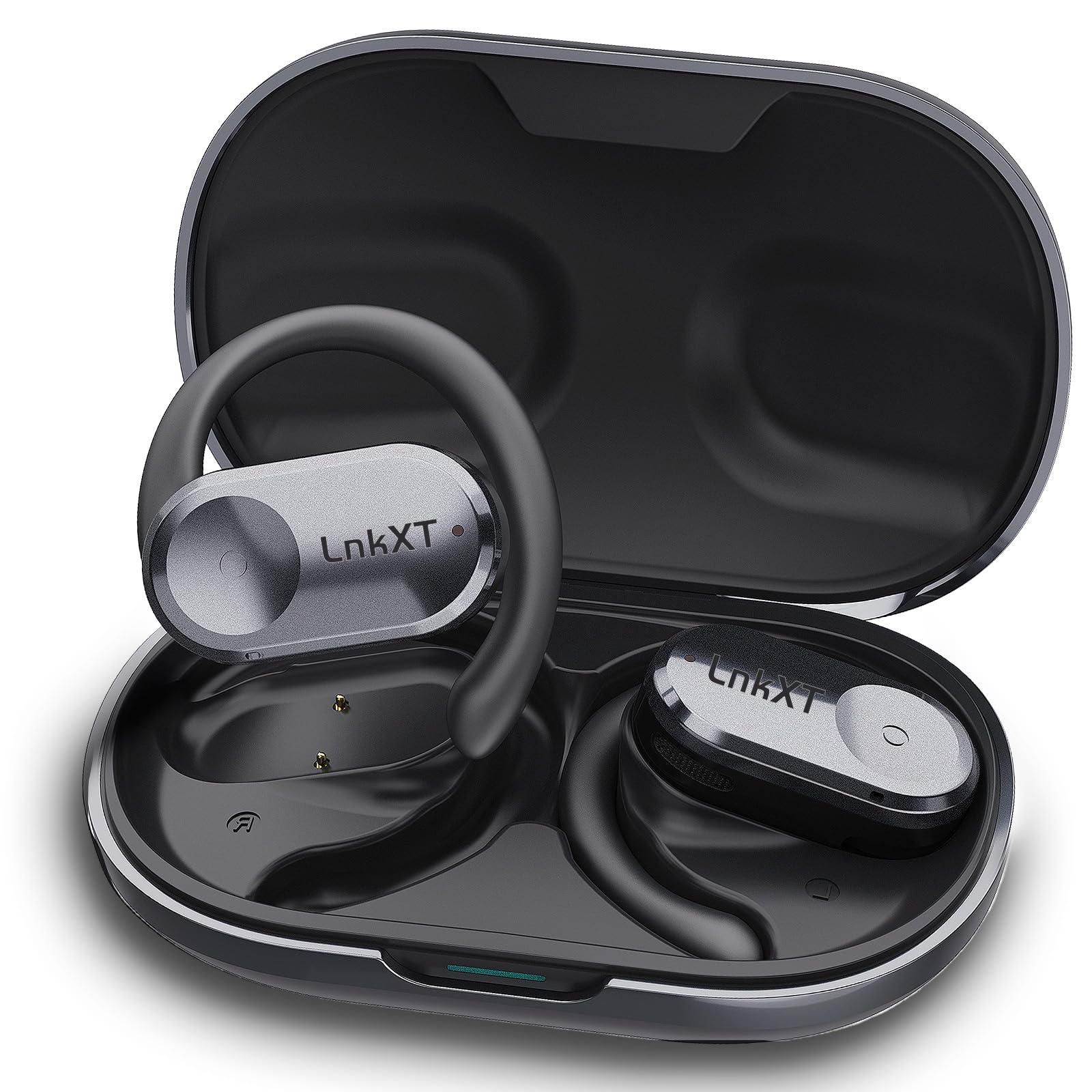 Open Ear Wireless Earbuds - Bluetooth 5.4 Headphones with 16.2mm Speakers & Built-in Mic for Calls | Perfect for Running, Cycling, Gym Workouts, Travel & Outdoor Activities | Sweatproof Sports Earphones for iPhone & Android