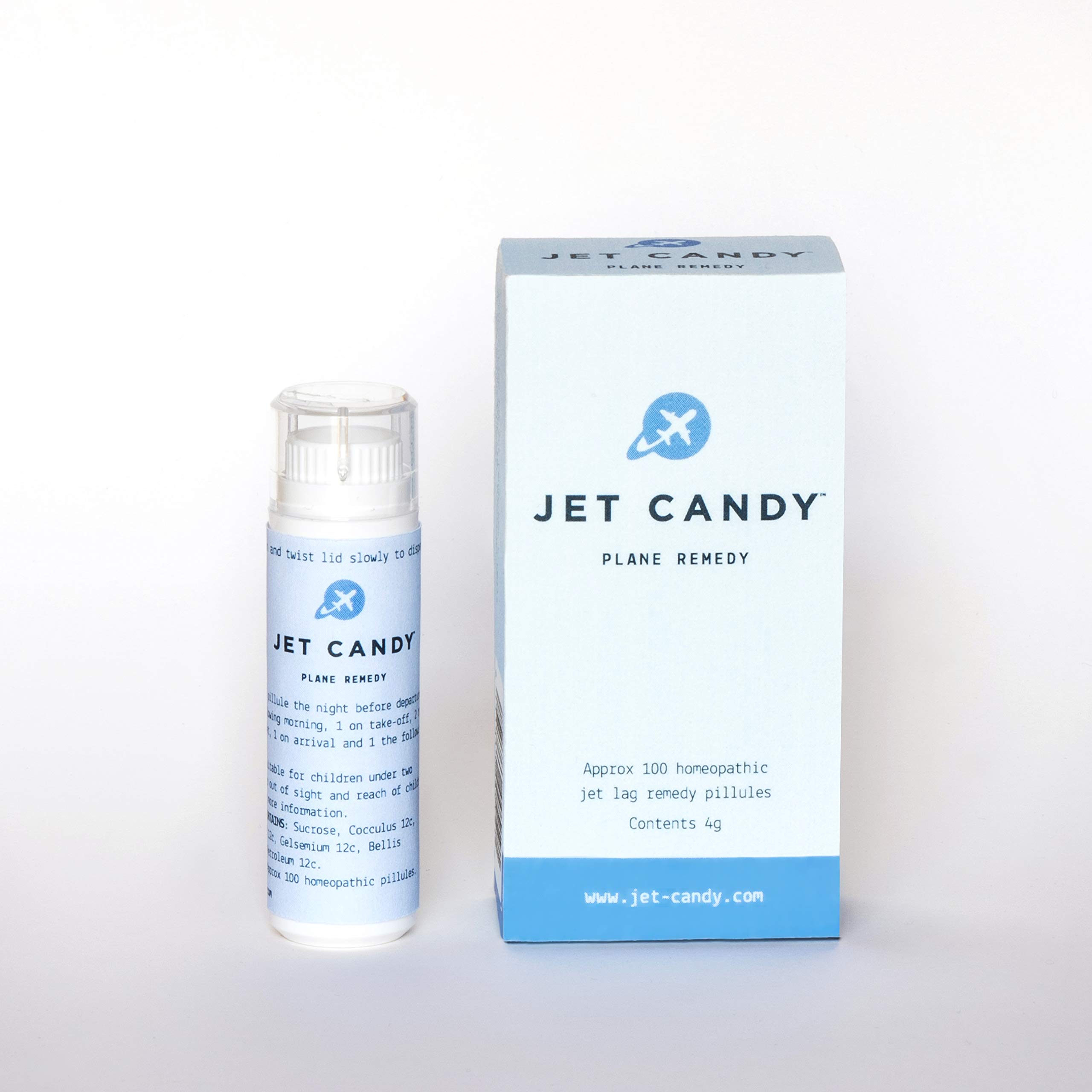 Jet Candy for Long Haul Travel - Sugar-Free Chewing Gum for Airplane Ear Pressure Relief, Fresh Breath & Motion Sickness - Perfect for Flying, Road Trips & Motion Sickness Relief (Pack of 50)